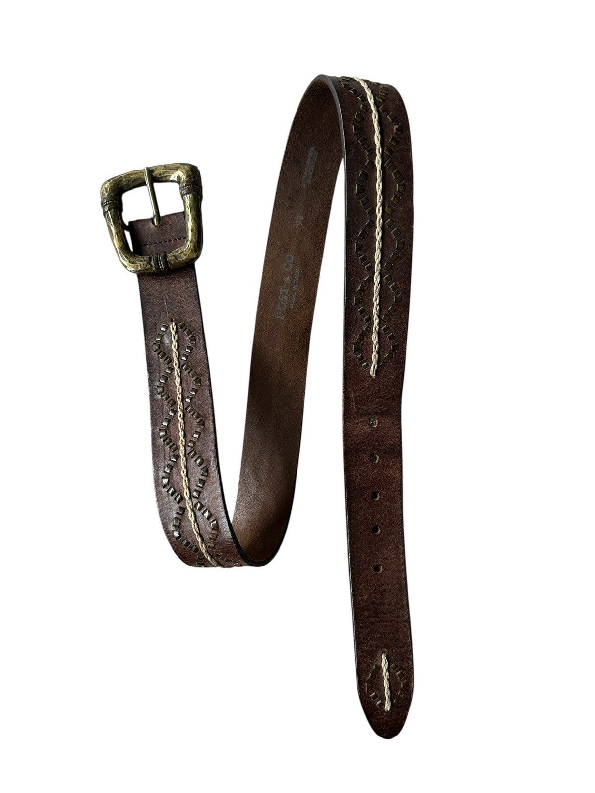 Leather Archive Post & Co. Italian leathers belt Size ONE SIZE - 4 Thumbnail