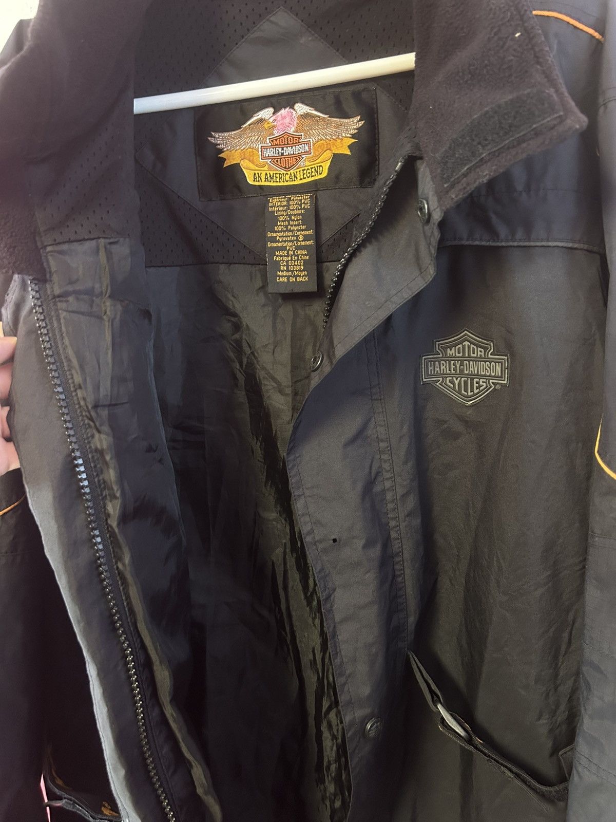 Harley Davidson Harley Davidson Big Logo Windbreaker Parka Full Zip Jacket Size US M / EU 48-50 / 2 - 8 Thumbnail
