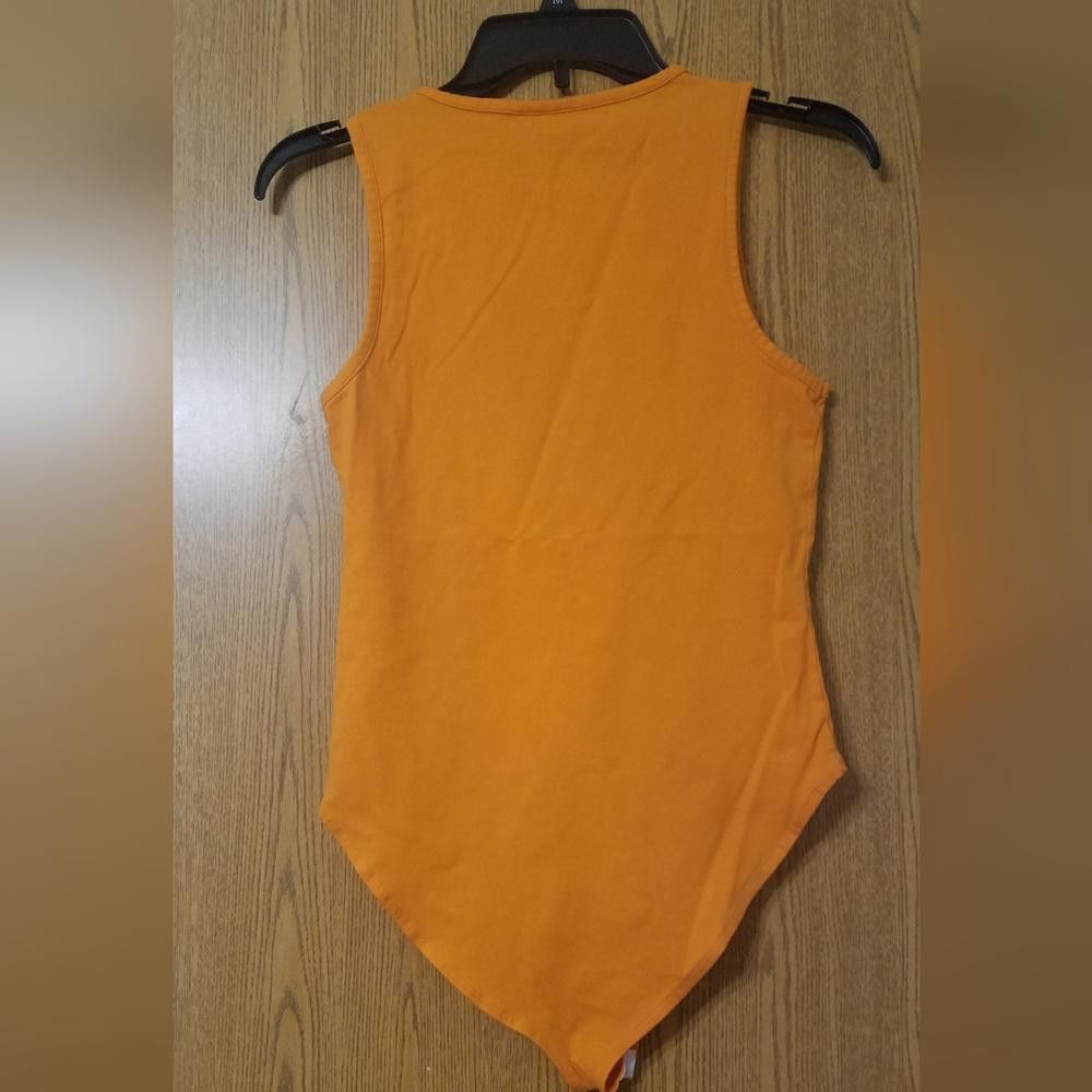 Topshop Topshop Orange Bodysuit Size 8-10 Size M / US 6-8 / IT 42-44 - 2 Thumbnail