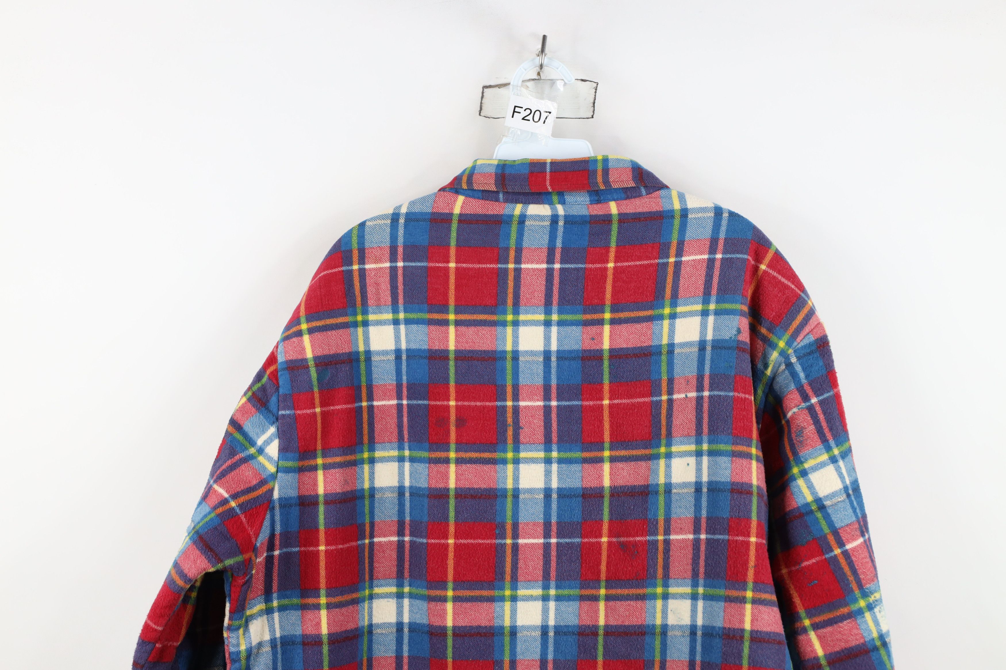 Vintage Vintage 90s Streetwear Quilted Flannel Button Shirt Jacket Size US XL / EU 56 / 4 - 16 Thumbnail