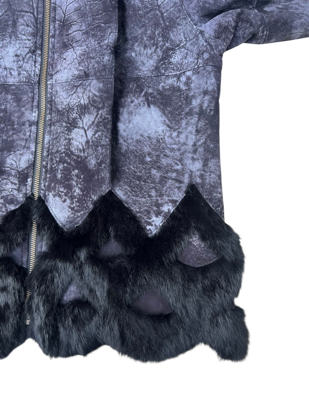 If Six Was Nine Unknown Japan Brand Patchwork Rabbit Leather Fur Jacket Size US S / EU 44-46 / 1 - 12 Thumbnail