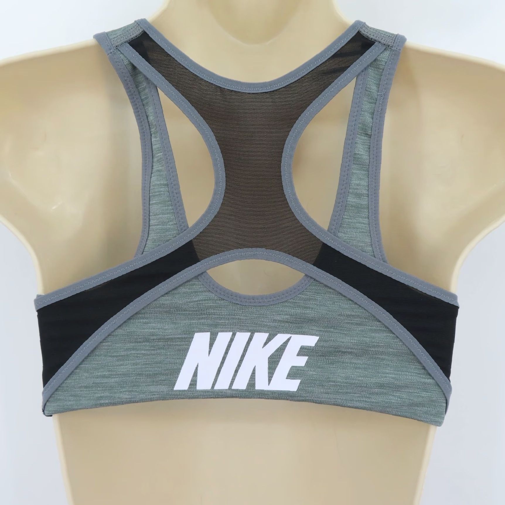 Nike VINTAGE NIKE Womens XS Front Closure Zip Sports Bra Padded Wireless Racerback Size ONE SIZE - 5 Thumbnail