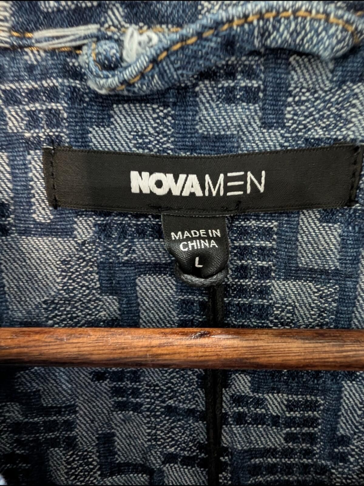 Fashion Nova Fashion Nova Blue Patterned Short-Sleeve Button-Down Shirt Size US L / EU 52-54 / 3 - 4 Thumbnail