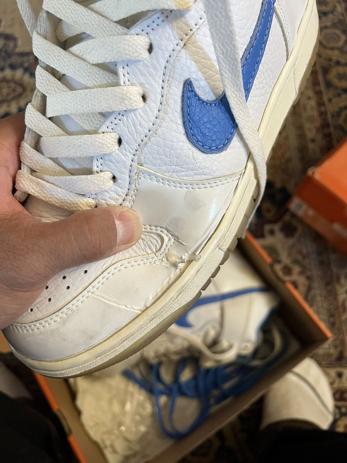 Nike 2002 Vintage Nike Dunk Hi University Blue Size US 8 / EU 41 - 11 Thumbnail