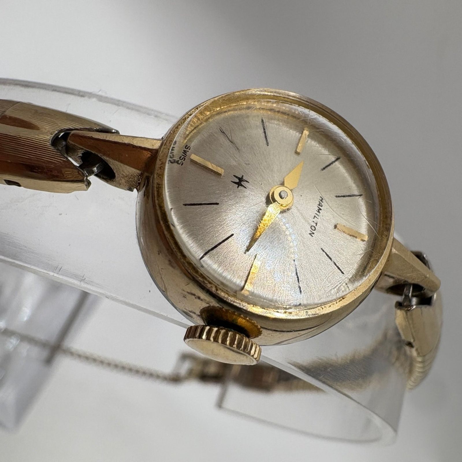 Hamilton Vintage Hamilton Ladies Cocktail Watch - 10KGF Parts/Repair Size ONE SIZE - 5 Thumbnail