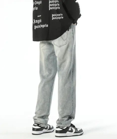 Japanese Brand Hirose x Asai Men's washed casual straight flared jeans Size US 32 / EU 48 - 4 Thumbnail