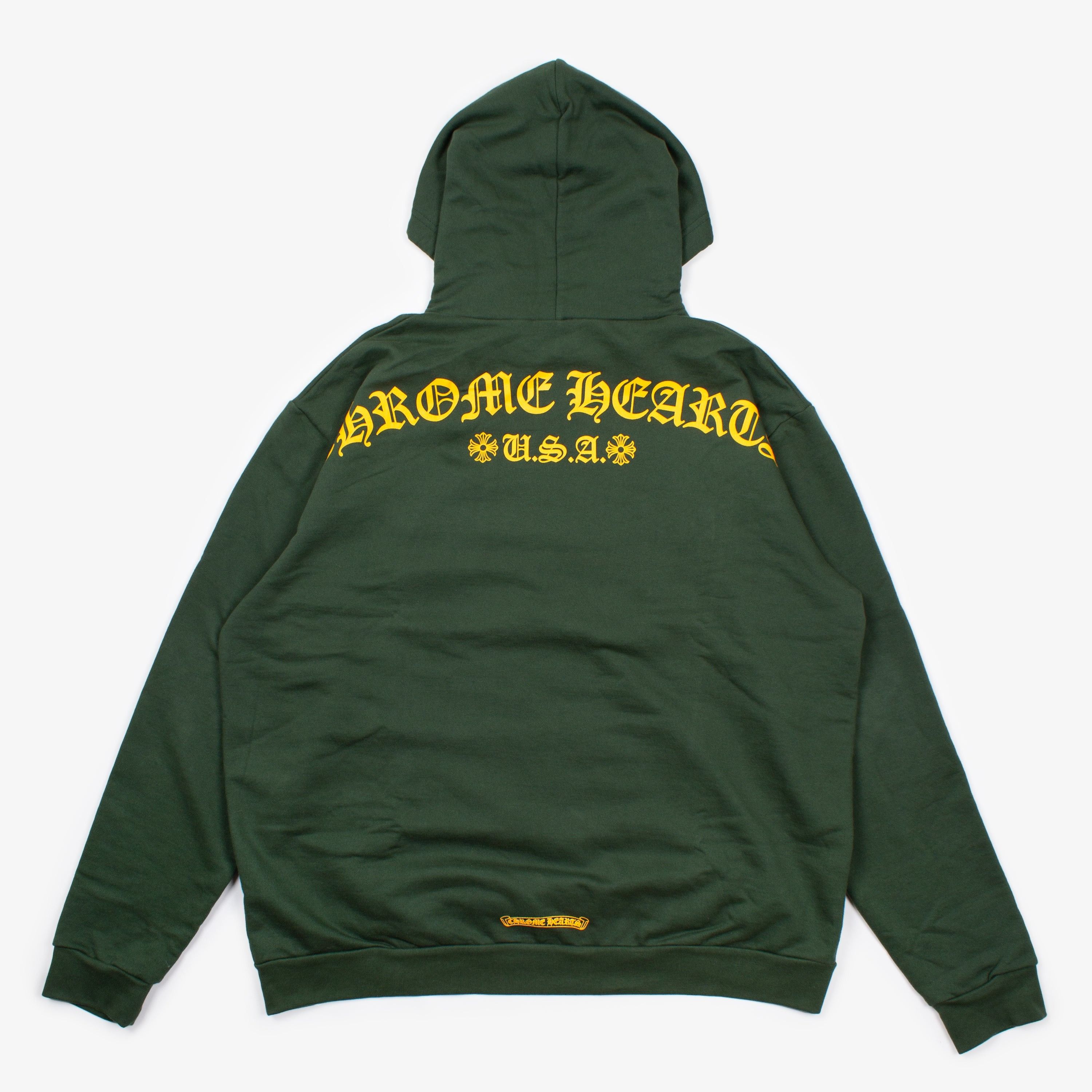 Chrome Hearts CHROME HEARTS GREEN T BAR HOODIE Size US XL / EU 56 / 4 - 3 Thumbnail