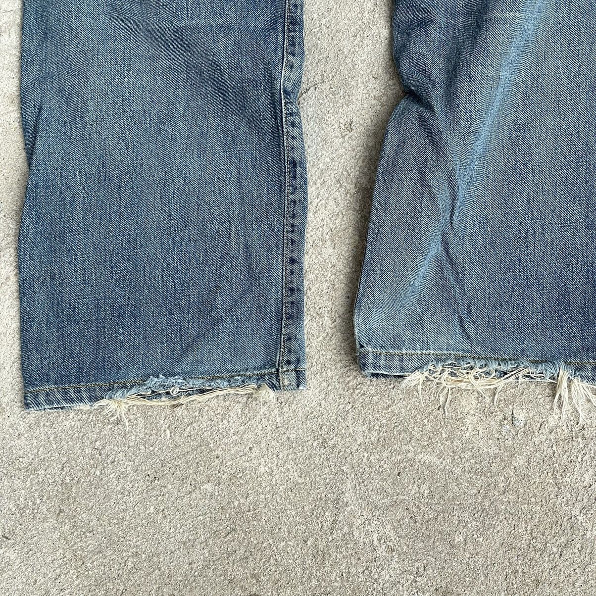 Edwin “DISTRESSED SELVEDGE EDWIN 505” DENIM Size US 31 - 10 Thumbnail