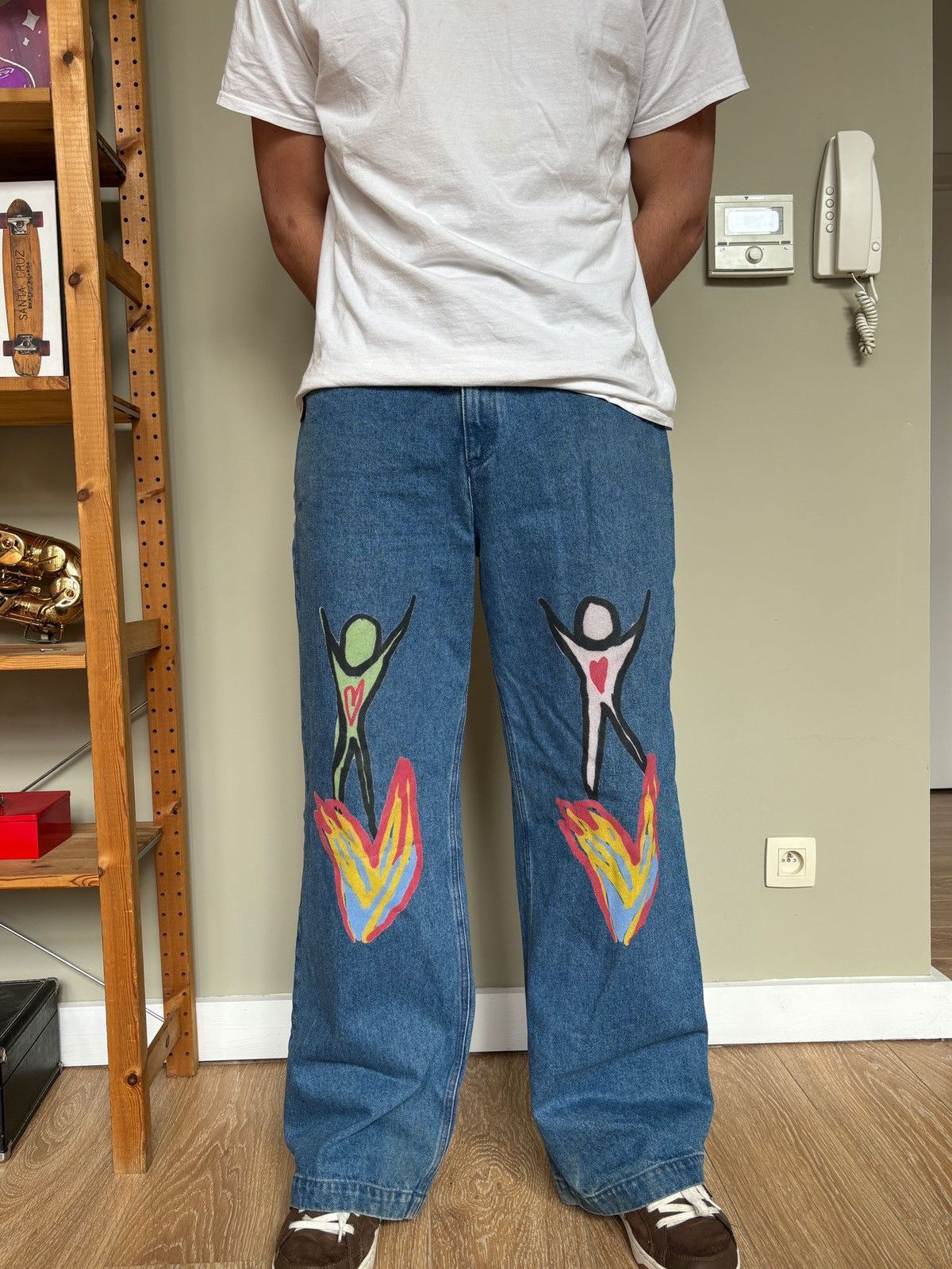 Other Jeans « Brûlons à deux» Encré Size US 44 / EU 60 - 1 Thumbnail