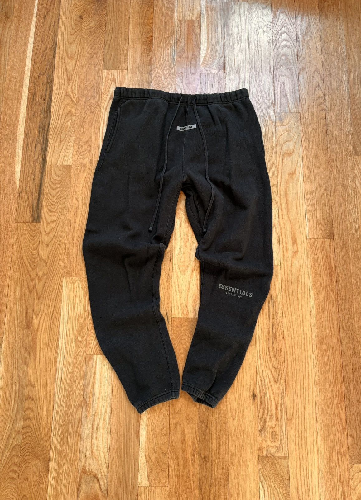 Essentials Fear of God FOG Black Cotton Sweatpants Joggers L