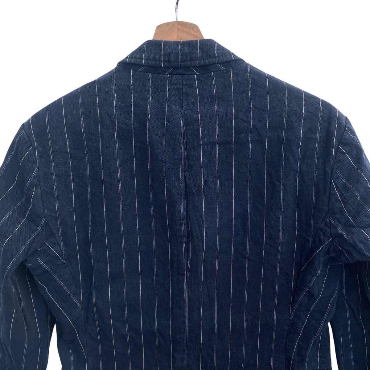 Polo Ralph Lauren × Ralph Lauren × Vintage Vintage POLO RALPH LAUREN Stripes Denim Jacket Naval Tailor Size US M / EU 48-50 / 2 - 5 Thumbnail