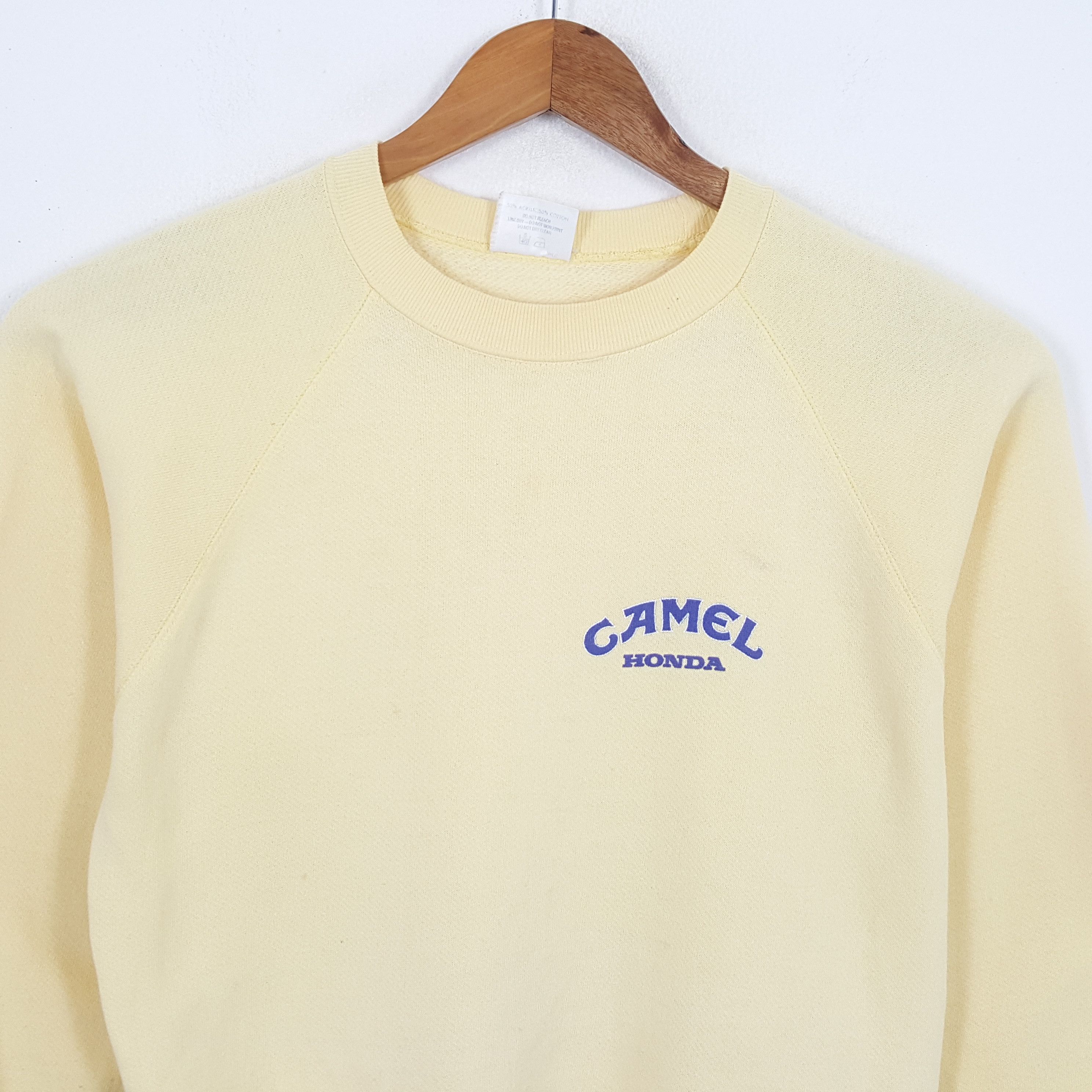 Camel × Honda × Vintage Vintage 90's CAMEL HONDA Japanese Racing Team Sweatshirt Size US M / EU 48-50 / 2 - 4 Thumbnail
