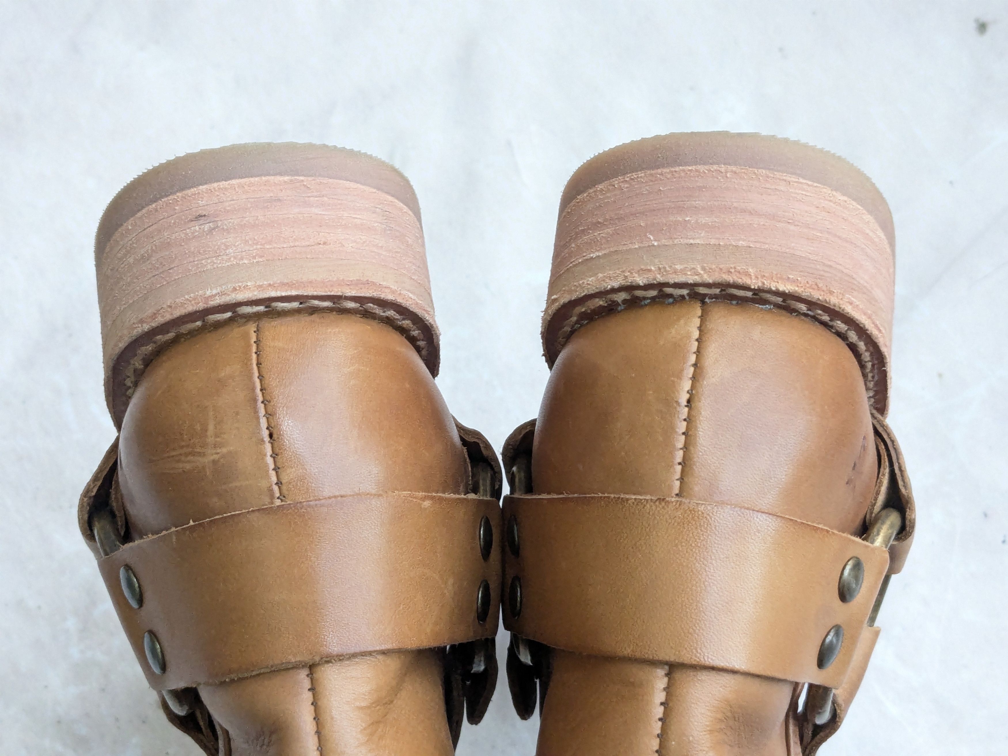 Frye Frye Harness Boots Brown 8 Leather Buckle Punk Size US 8 / EU 41 - 14 Thumbnail