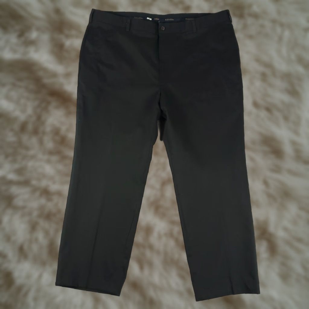 Brooks Brothers VINTAGE Brooks Brothers Mens Pants Size 42x28.5 Black Chino Flat Front Business Casual Formal Size US 42 / EU 58 - 1 Thumbnail