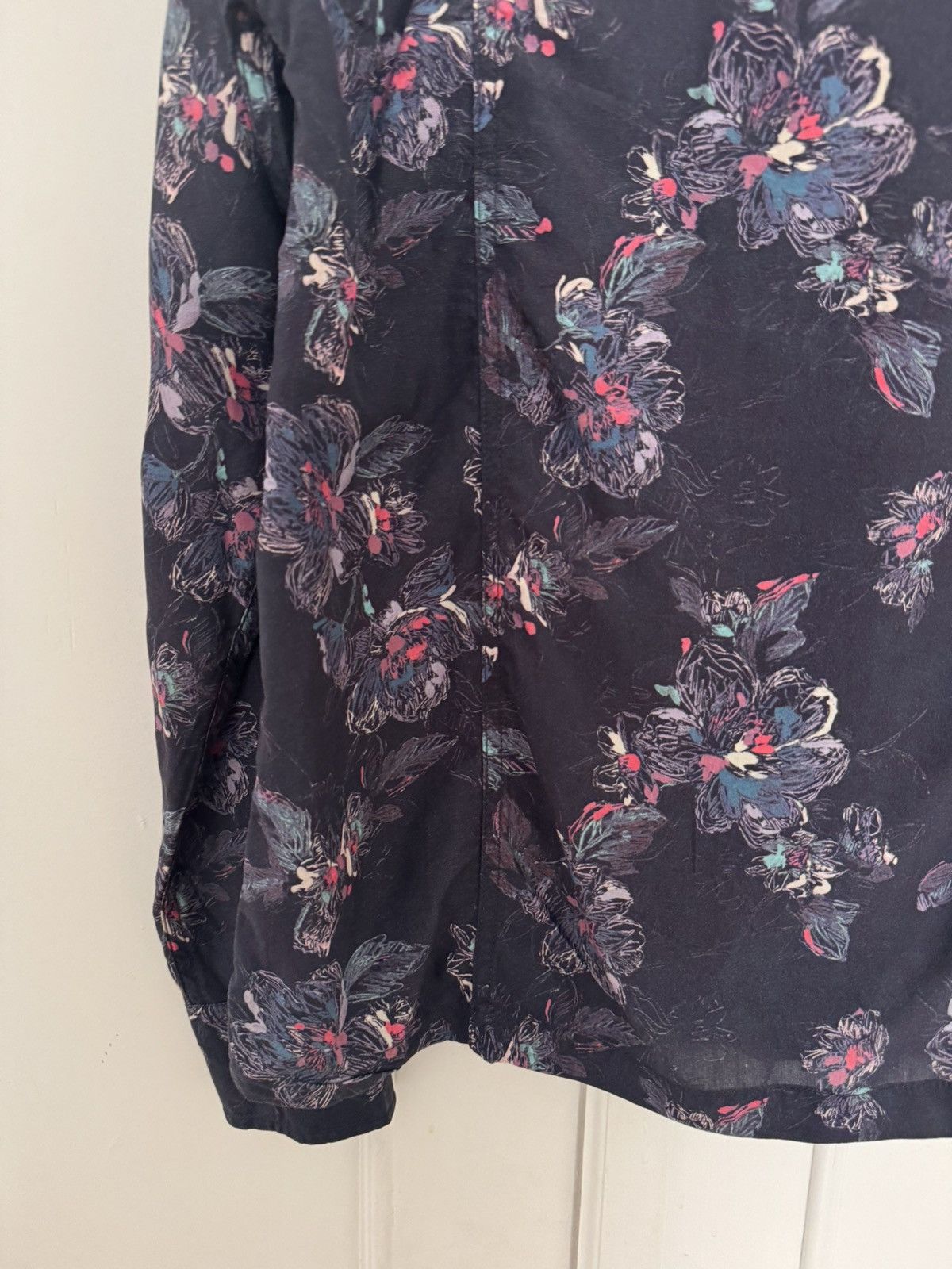 Corridor Corridor Novella Floral Print Long Sleeve Navy Lyocell Size US XS / EU 42 / 0 - 10 Thumbnail