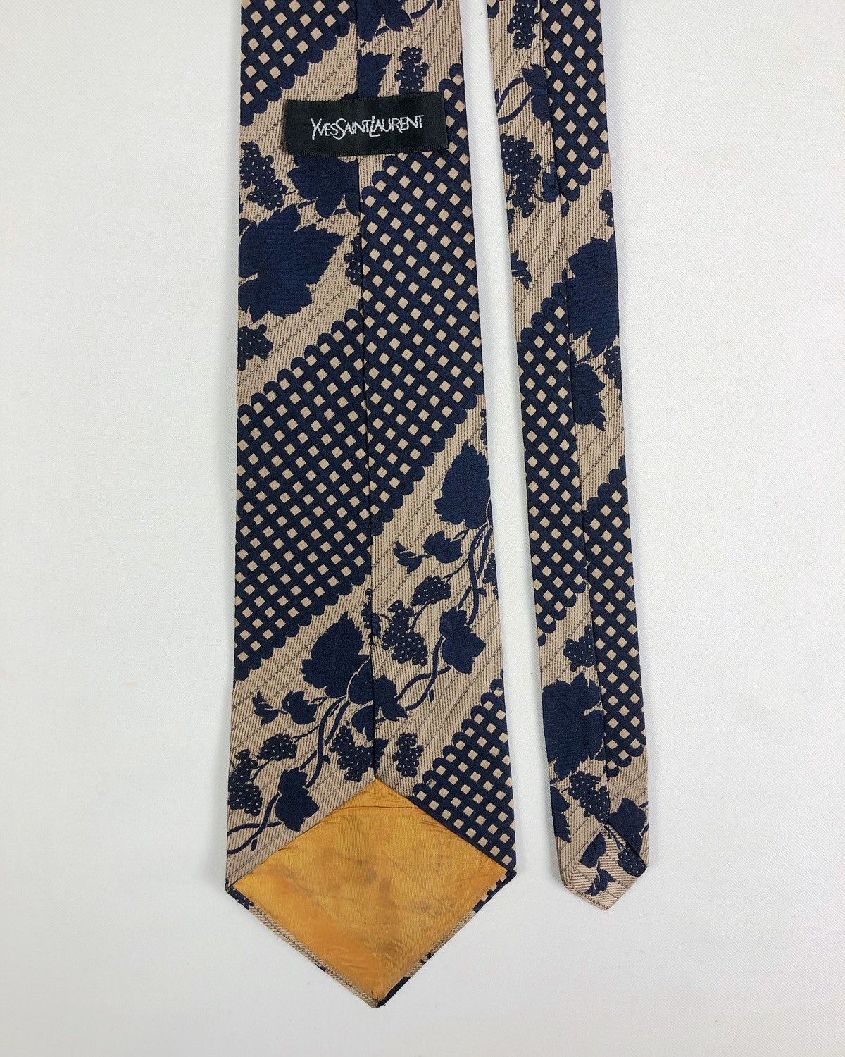 Yves Saint Laurent Rare Vintage Yves Saint Laurent YSL Floral Silk Tie Size ONE SIZE - 4 Thumbnail