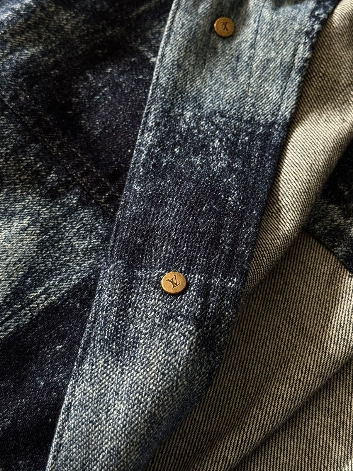 Louis Vuitton Louis Vuitton - Virgil Abloh - Pre Fall 2021 - Damier Denim Size US XL / EU 56 / 4 - 19 Thumbnail
