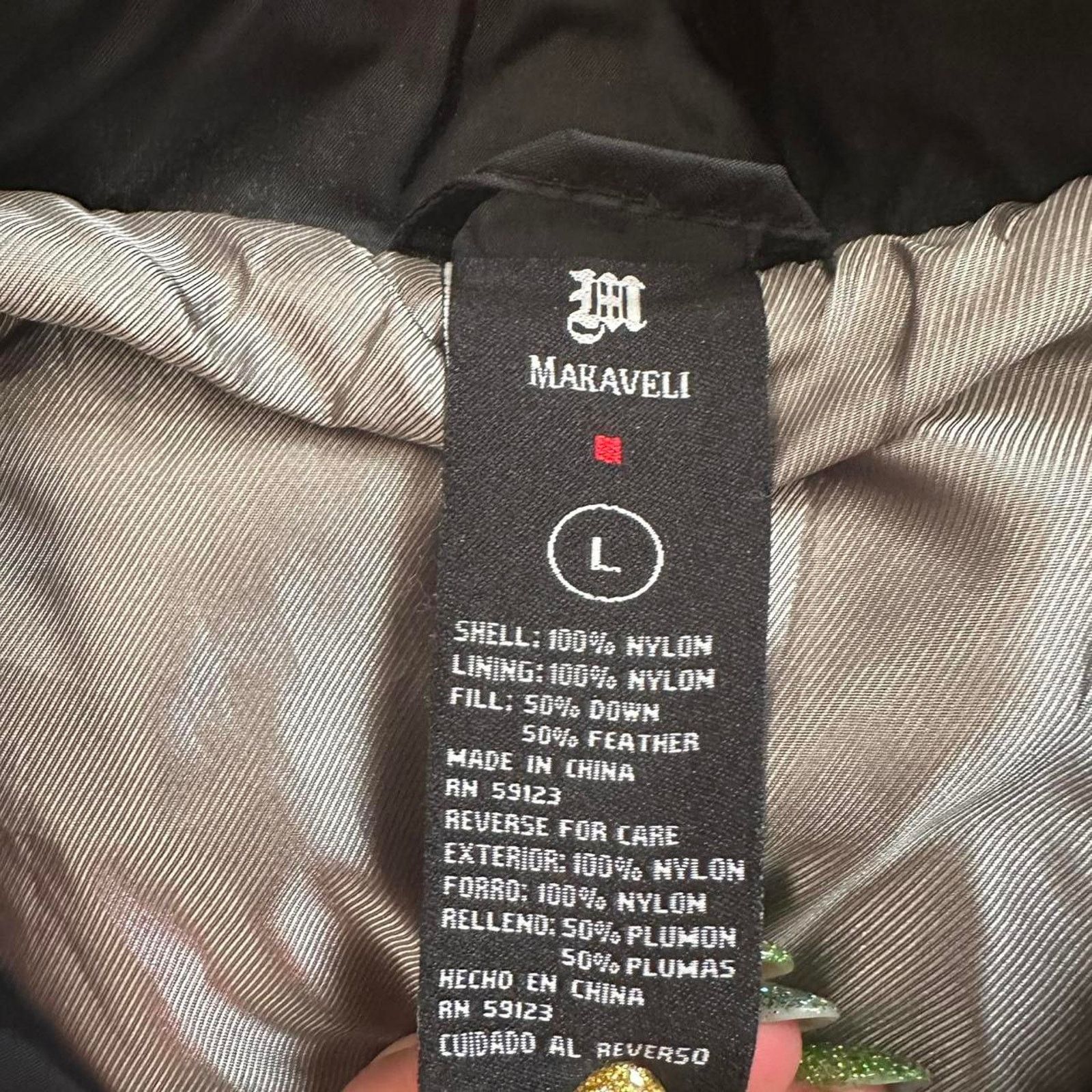 Makaveli Makaveli Tupac Shakur Down Puffer Coat Full Zip size XL Size US XL / EU 56 / 4 - 5 Thumbnail