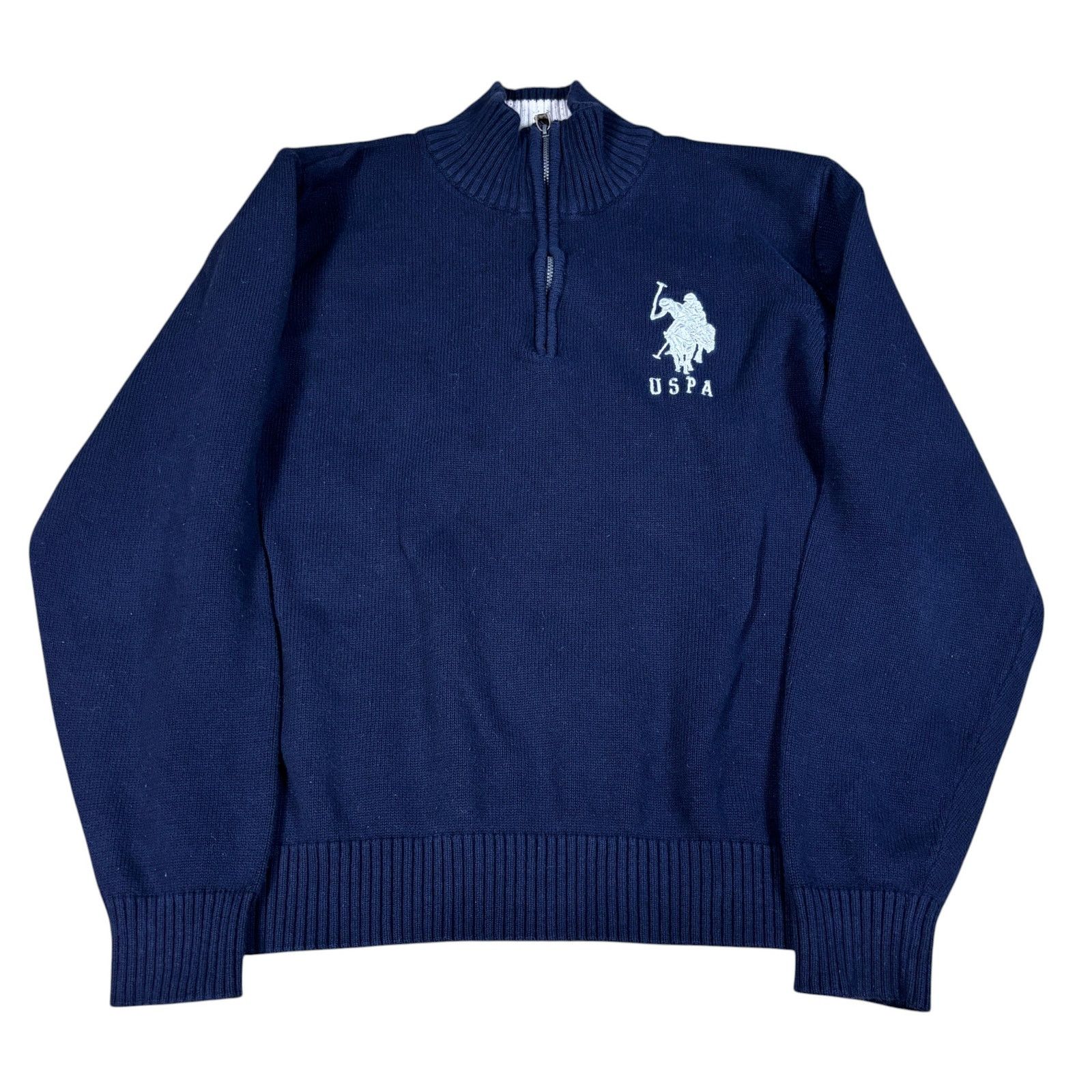 U.S. Polo Assn. y2k 2000s style US Polo Assn fleece quarter zip jacket L Size US L / EU 52-54 / 3 - 1 Thumbnail