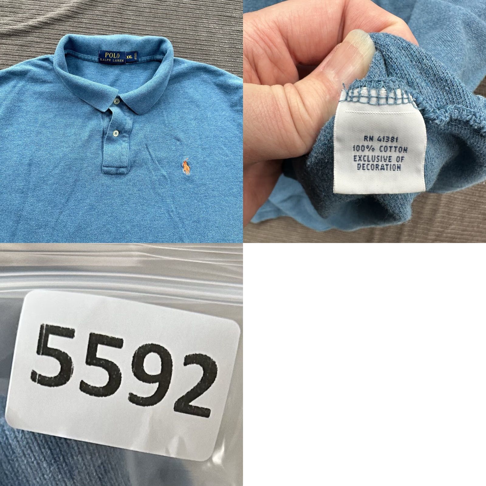 Ralph Lauren Polo Ralph Lauren Polo Shirt Men 2XL Blue Cotton Golf Preppy Casual Polo Shirt Mens Blue 2XL Size US XXL / EU 58 / 5 - 8 Thumbnail