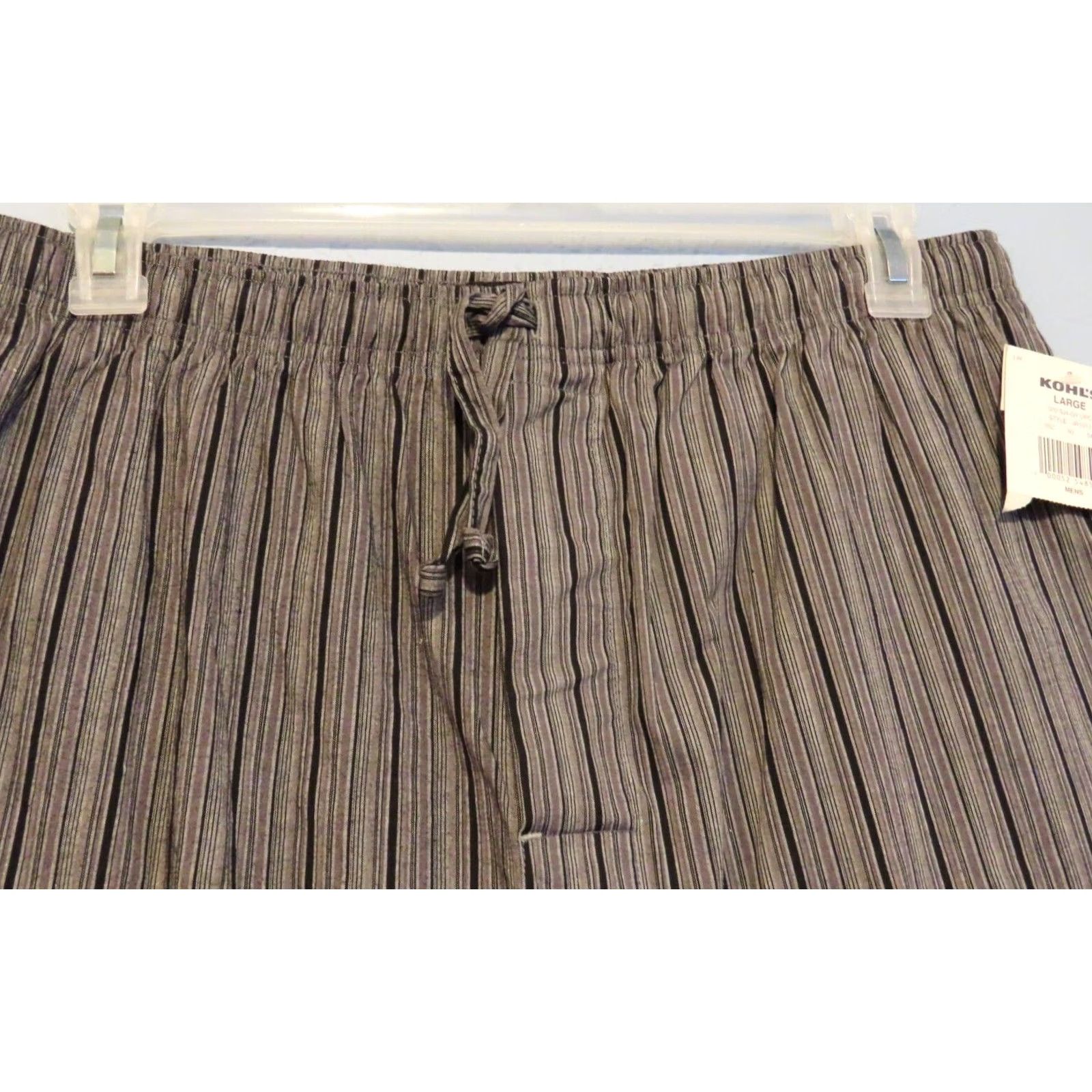 Croft & Barrow Croft & Barrow Swim Trunks Men L Gray with Black Stripes New W/Tags Size US 33 - 2 Thumbnail
