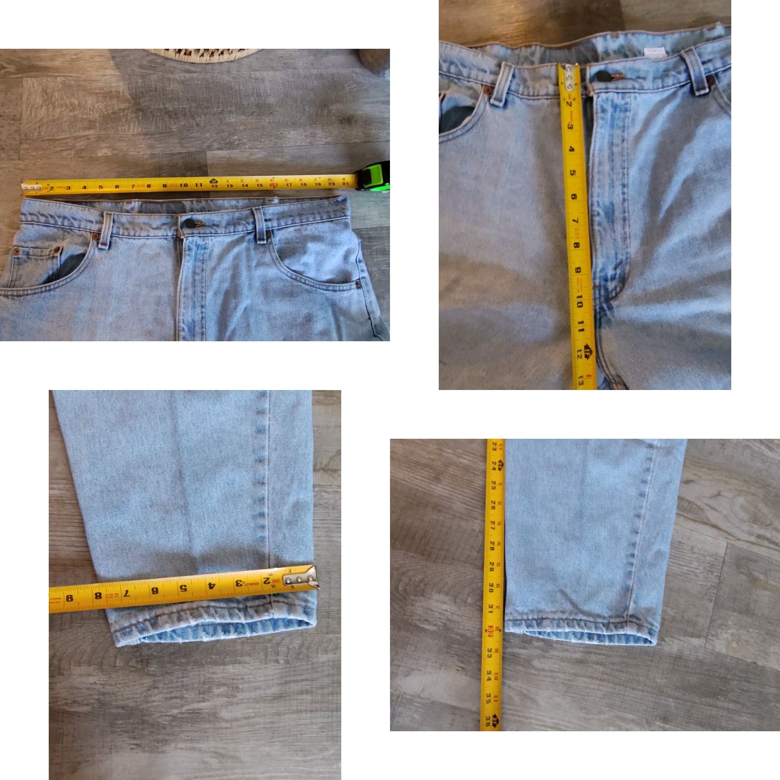 Levi's VINTAGE Levi's 560 Jeans Mens 42X32 Blue Tapered Leg Loose Fit Made In USA 90s Grunge Distressed Size US 42 / EU 58 - 9 Thumbnail