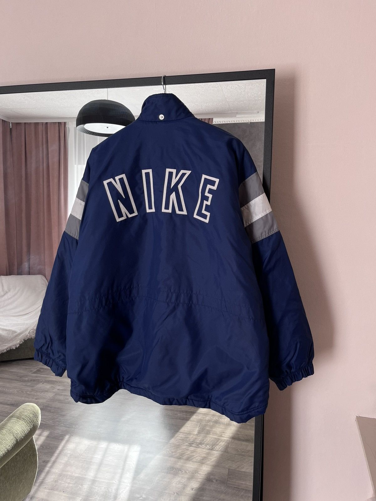Nike Vintage Nike Nylon Track Jacket Big Logo Y2K Oversized Boxy Size US L / EU 52-54 / 3 - 4 Thumbnail