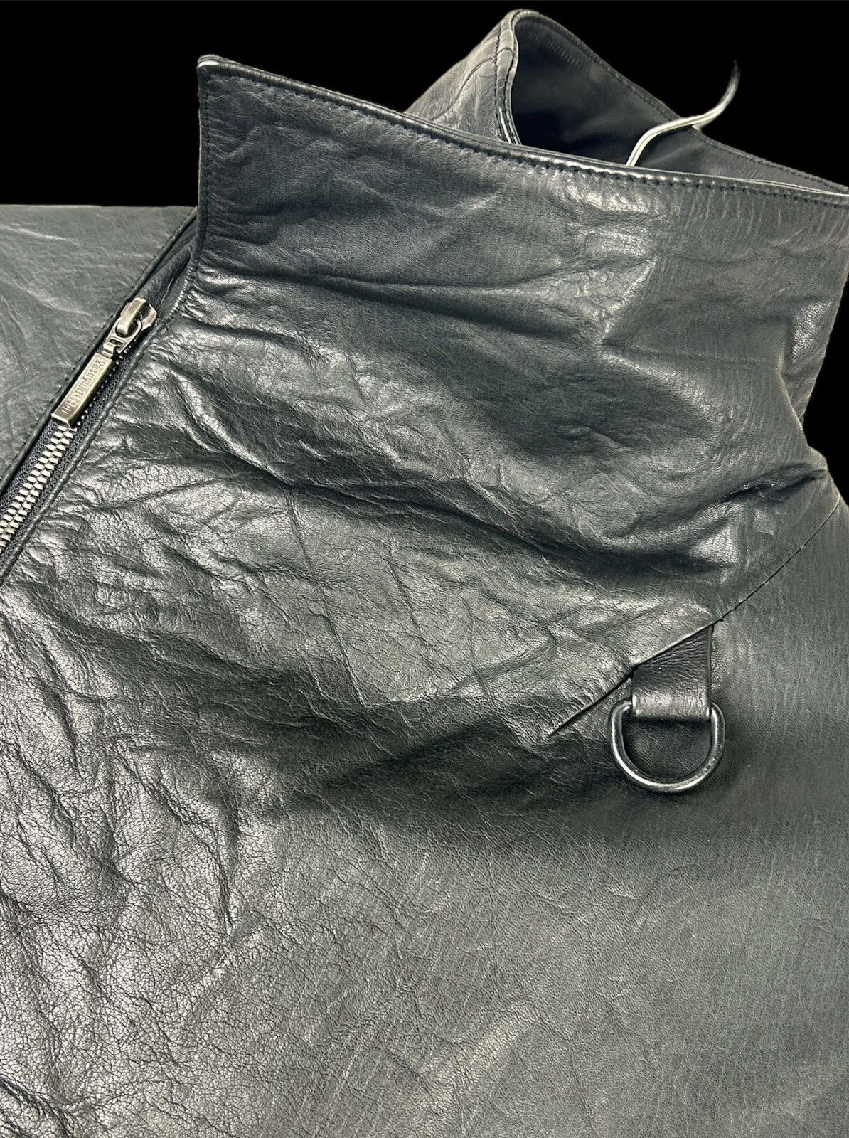 Yasuyuki Ishii Yasuyuki Ishii 90’s Asymmetric Double Leather Coat Size US S / EU 44-46 / 1 - 5 Thumbnail