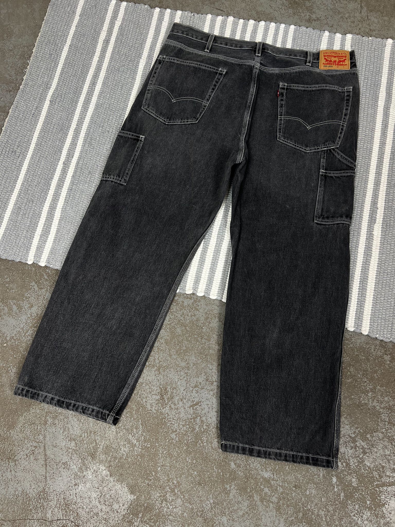 Levi's Vintage Levis Carpenter Gray Denim Pants Jeans 40x30 Size US 40 / EU 56 - 1 Thumbnail