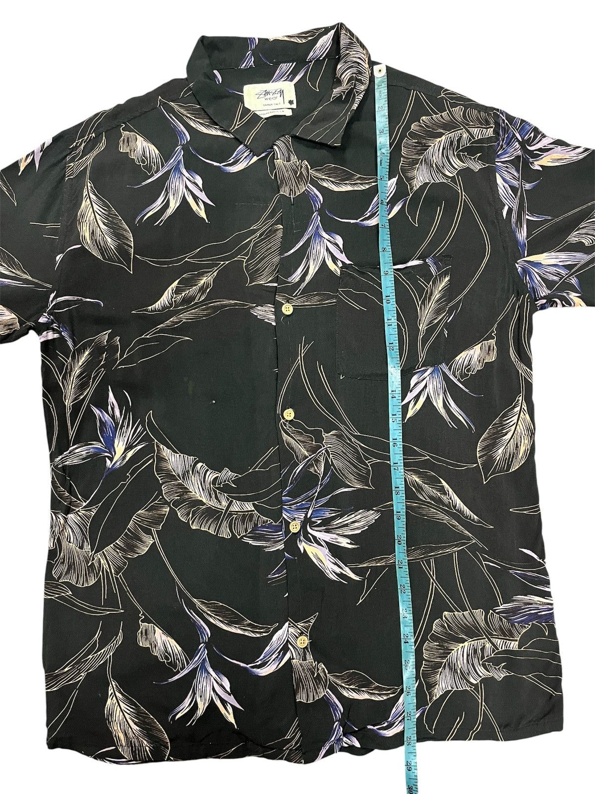 Stussy Stussy laguna beach hawaiian shirt rayon missing one button Size US S / EU 44-46 / 1 - 13 Thumbnail