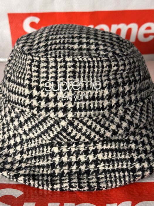 Supreme Supreme Harris Tweed Classic Logo Crusher Black multi S/M