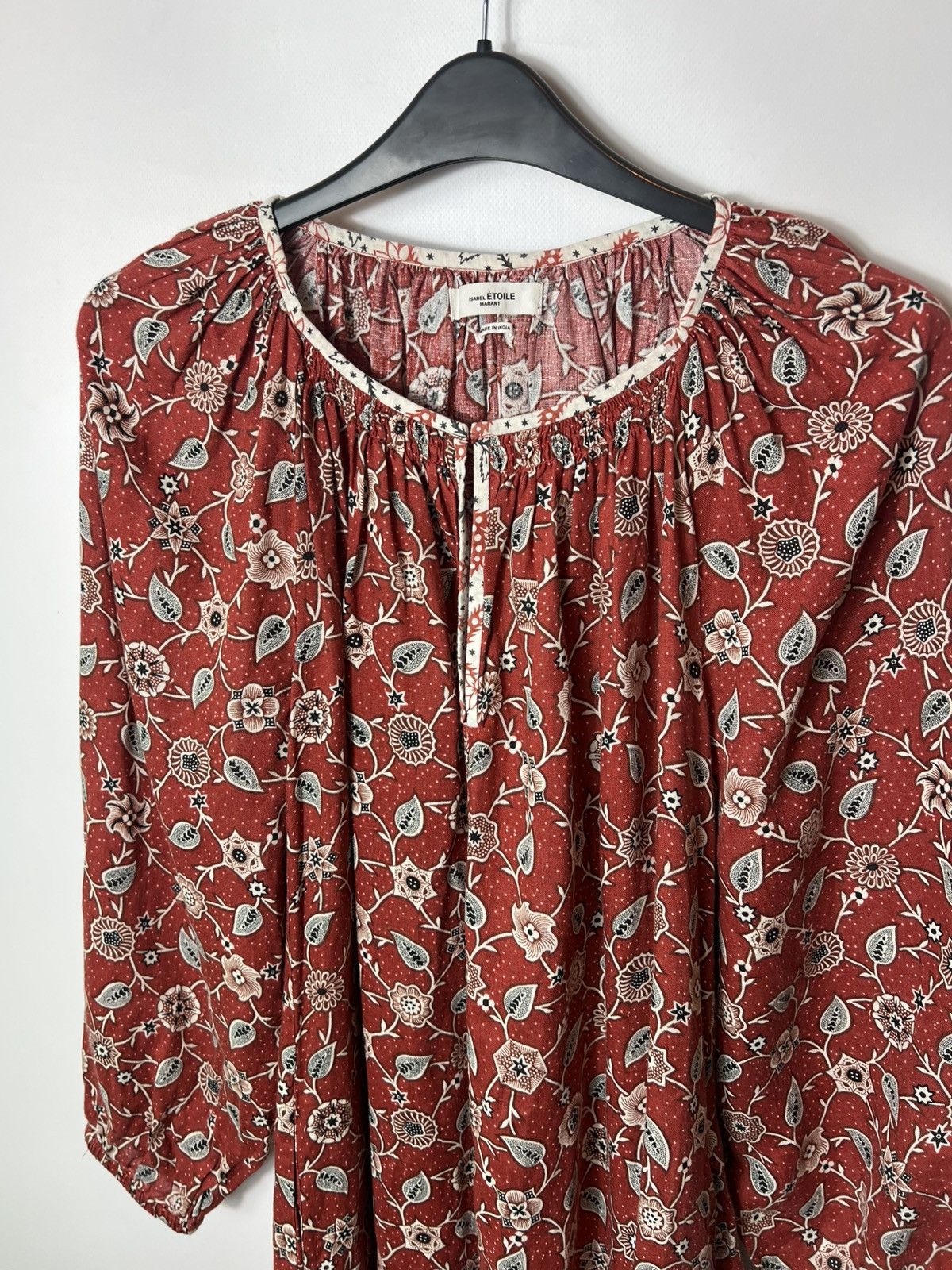 Isabel Marant Etoile Isabel Marant Etoile Tockya Floral Print Linen Tunic Dress Size M / US 6-8 / IT 42-44 - 5 Thumbnail