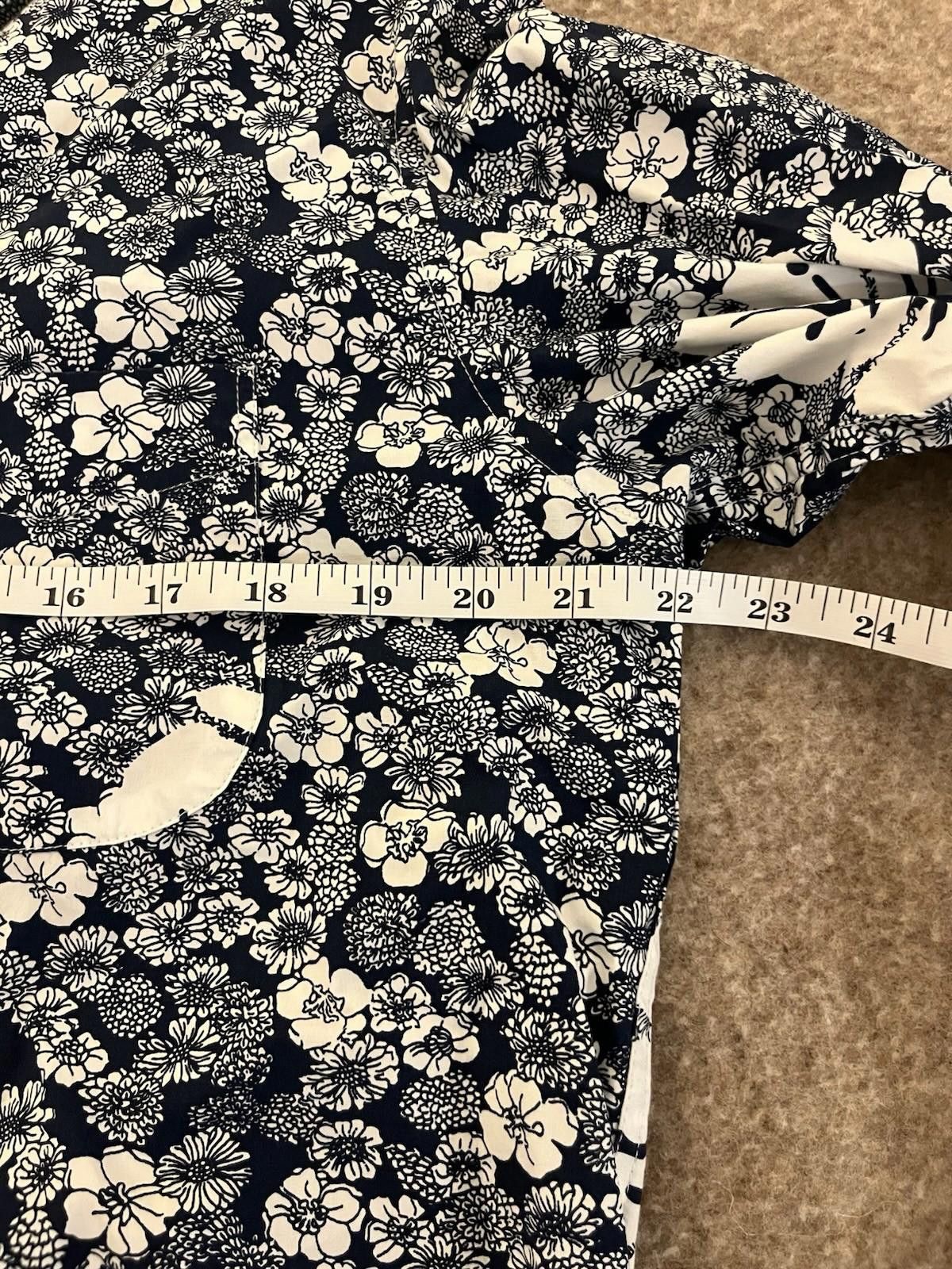 J.Crew J.Crew Floral Secret Wash Slim Organic Cotton Oxford Shirt Size US L / EU 52-54 / 3 - 4 Thumbnail
