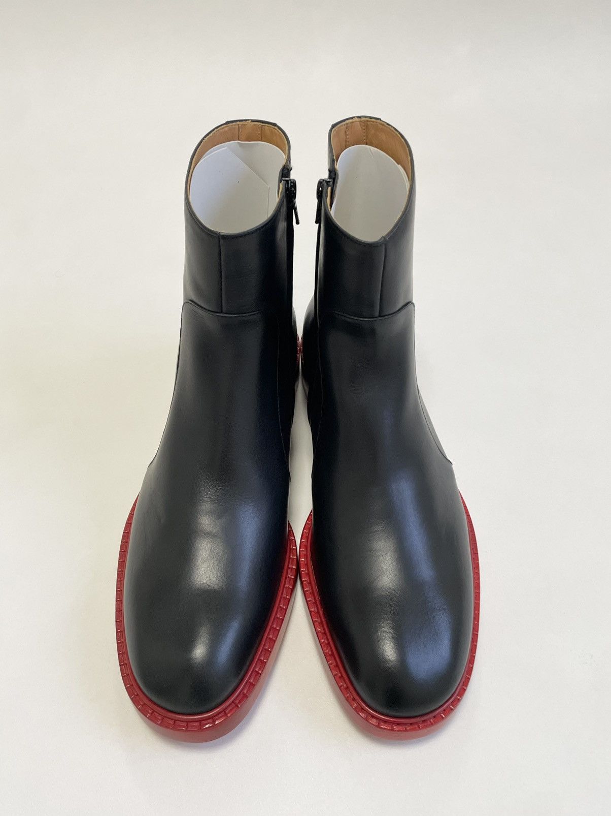 Maison Margiela A/W 16 ‘Painted Red Sole’ Black Boots Size US 13 / EU 46 - 8 Thumbnail