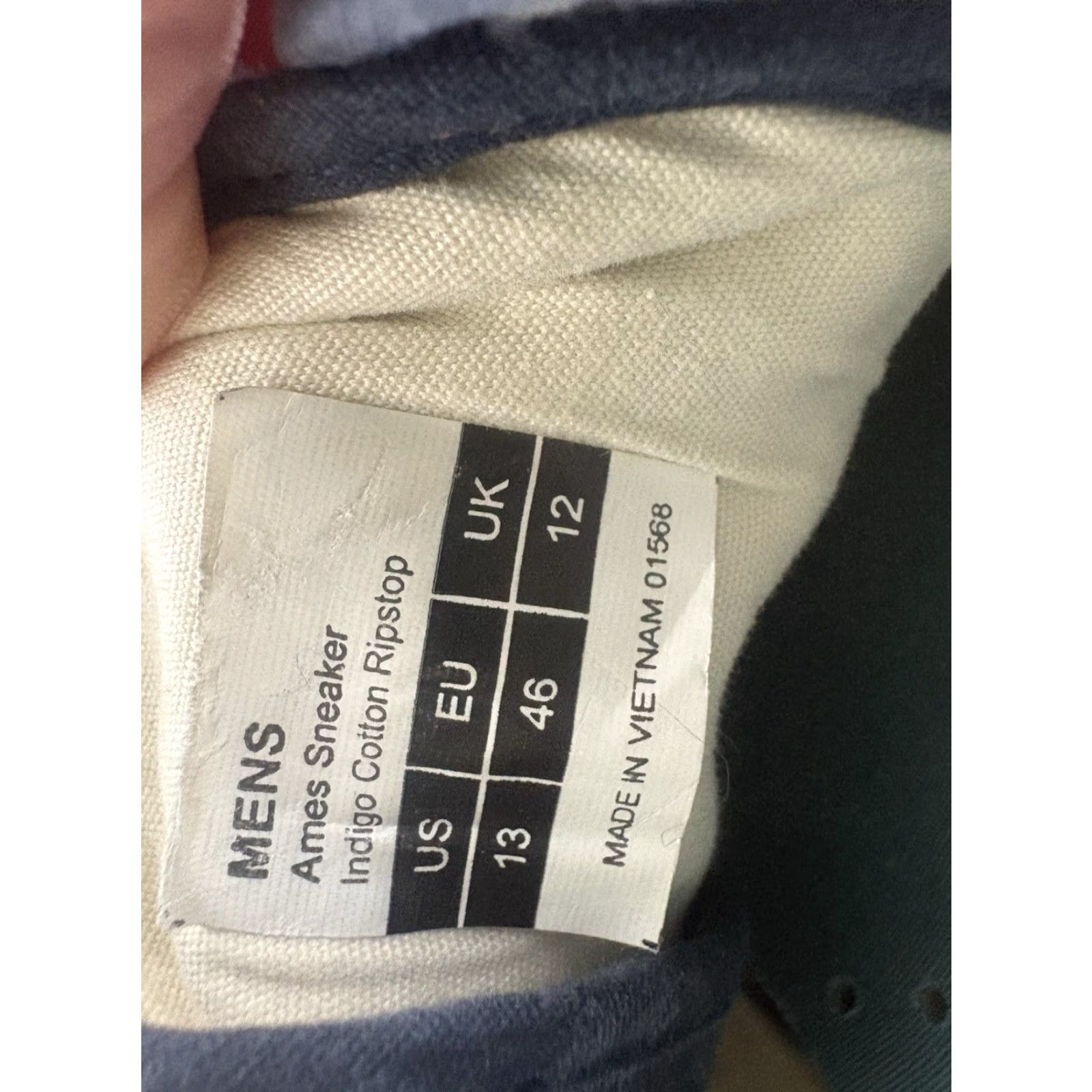 SeaVees Seavees Indigo Cotton Ripstop Ames Sneaker Men’s Size 13 Size US 13 / EU 46 - 5 Thumbnail