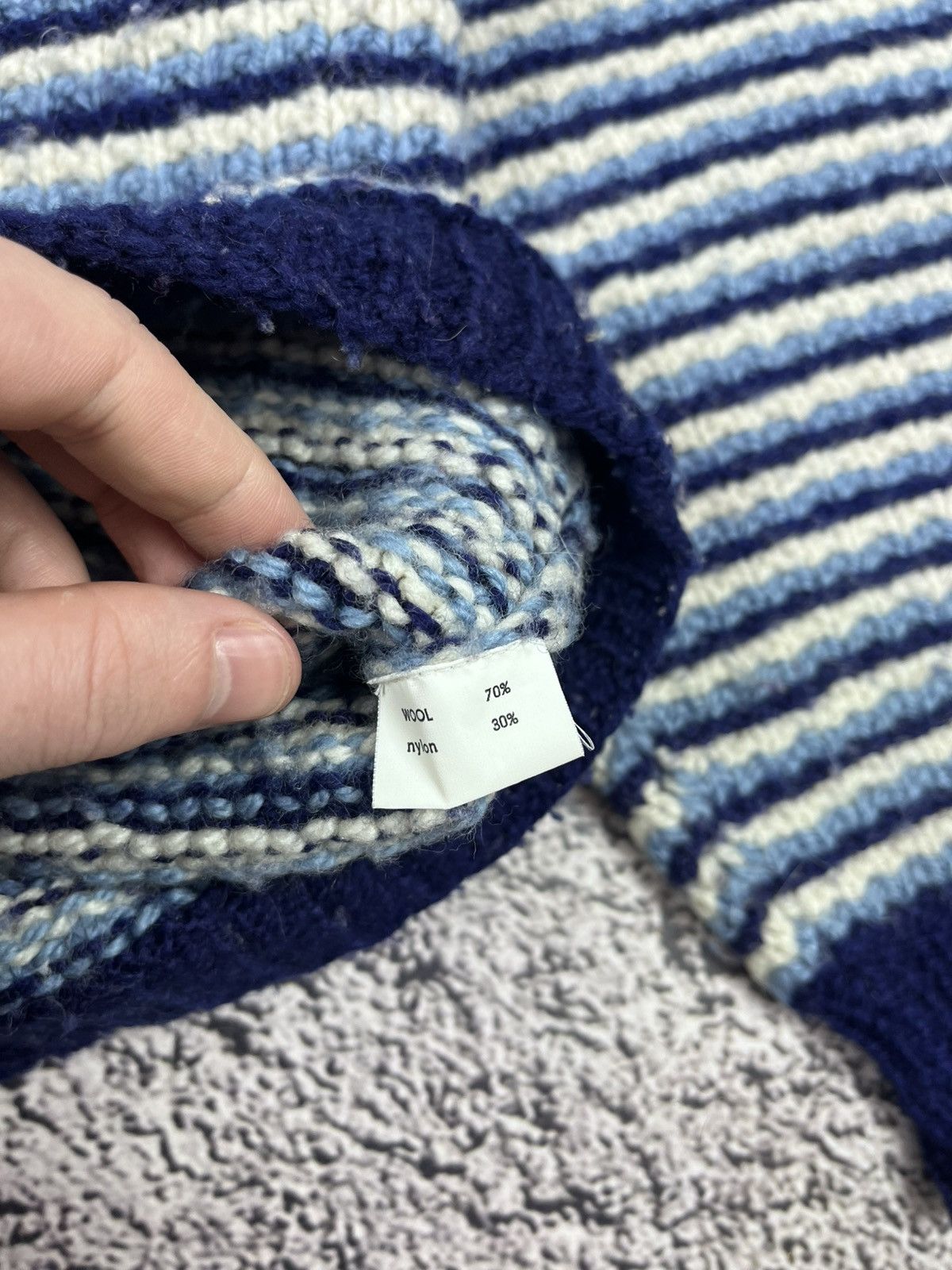 Missoni Missoni Uomo Striped Wool Sweater Blue Italy Vintage Size US M / EU 48-50 / 2 - 5 Thumbnail