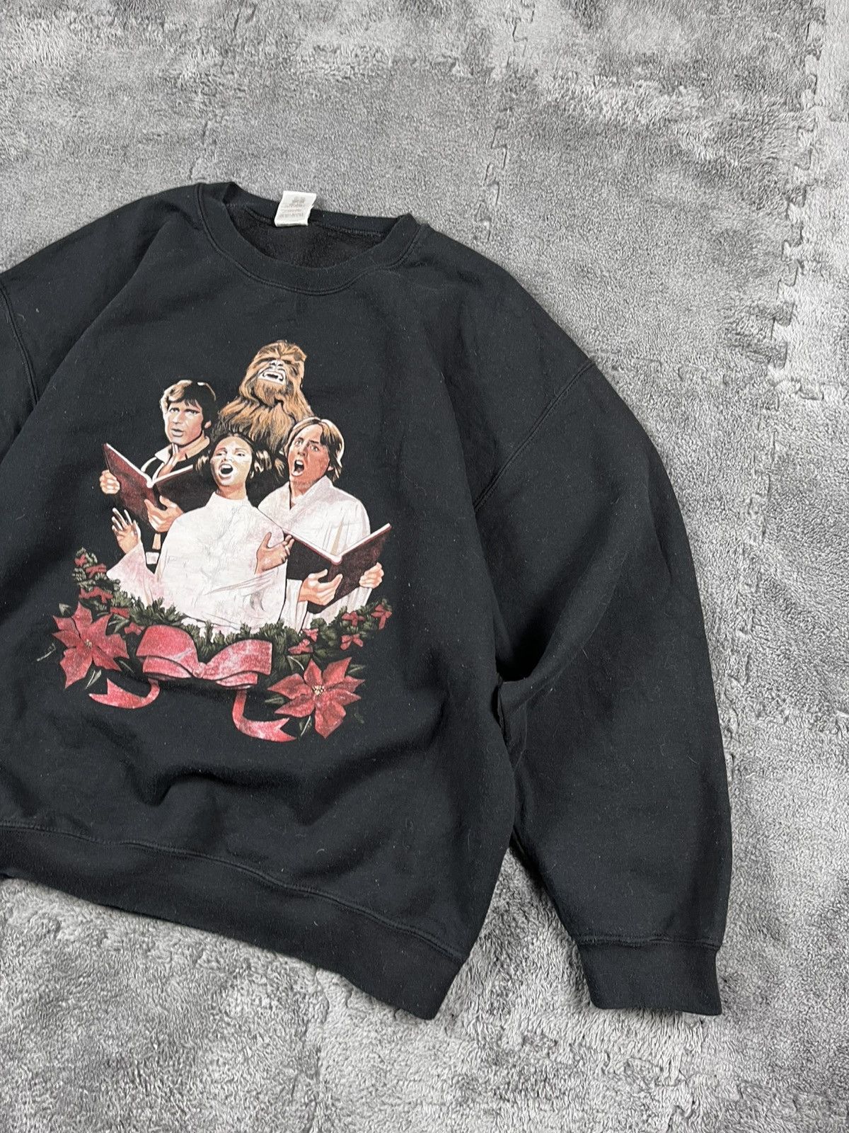 Star Wars VINTAGE STAR WARS BIG LOGO SWEATSHIRT Size US XL / EU 56 / 4 - 2 Thumbnail