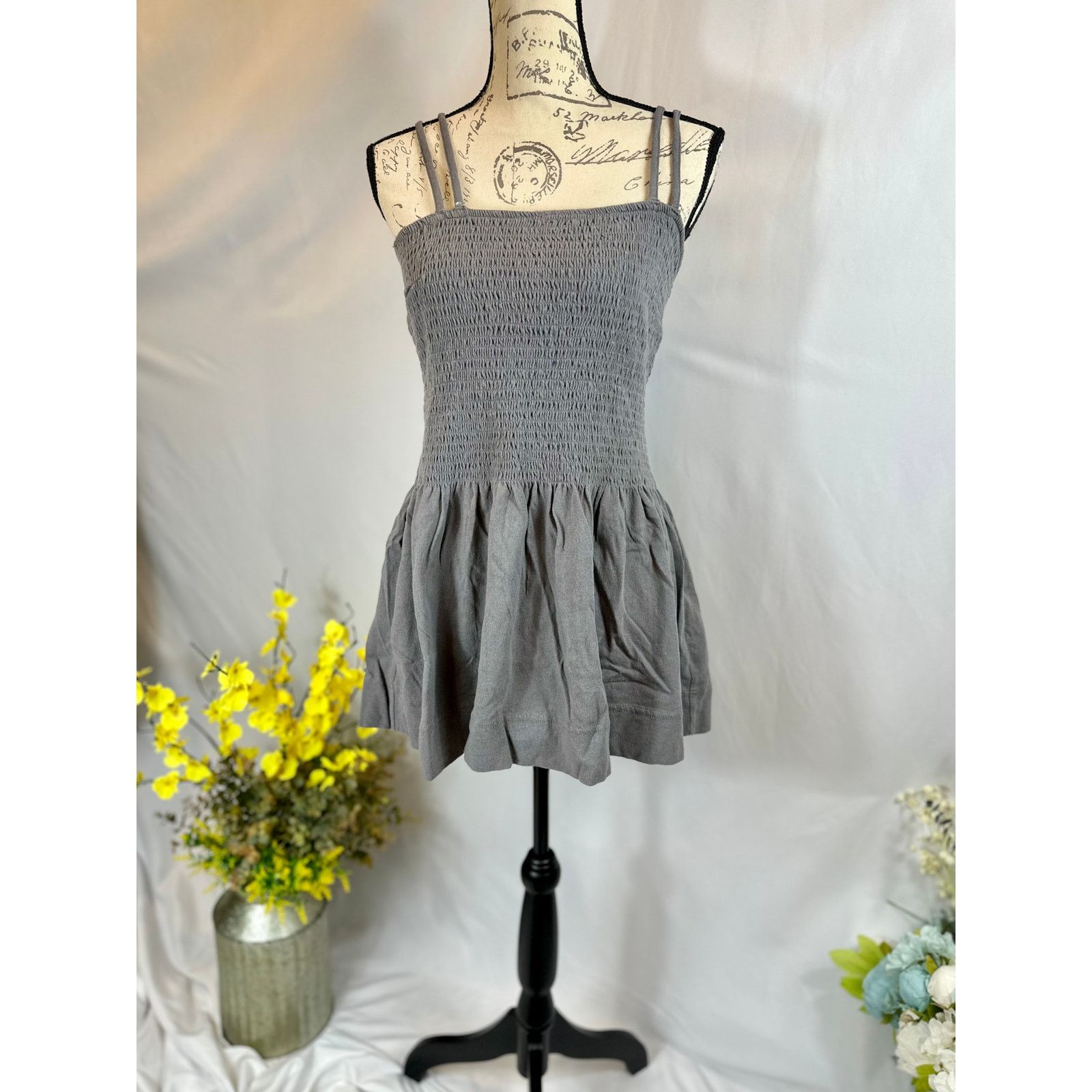 Free People Free People Goldie Skirt Set Elastic Bodice Smoked Pearls S Size 26" / US 2 / IT 38 - 6 Thumbnail