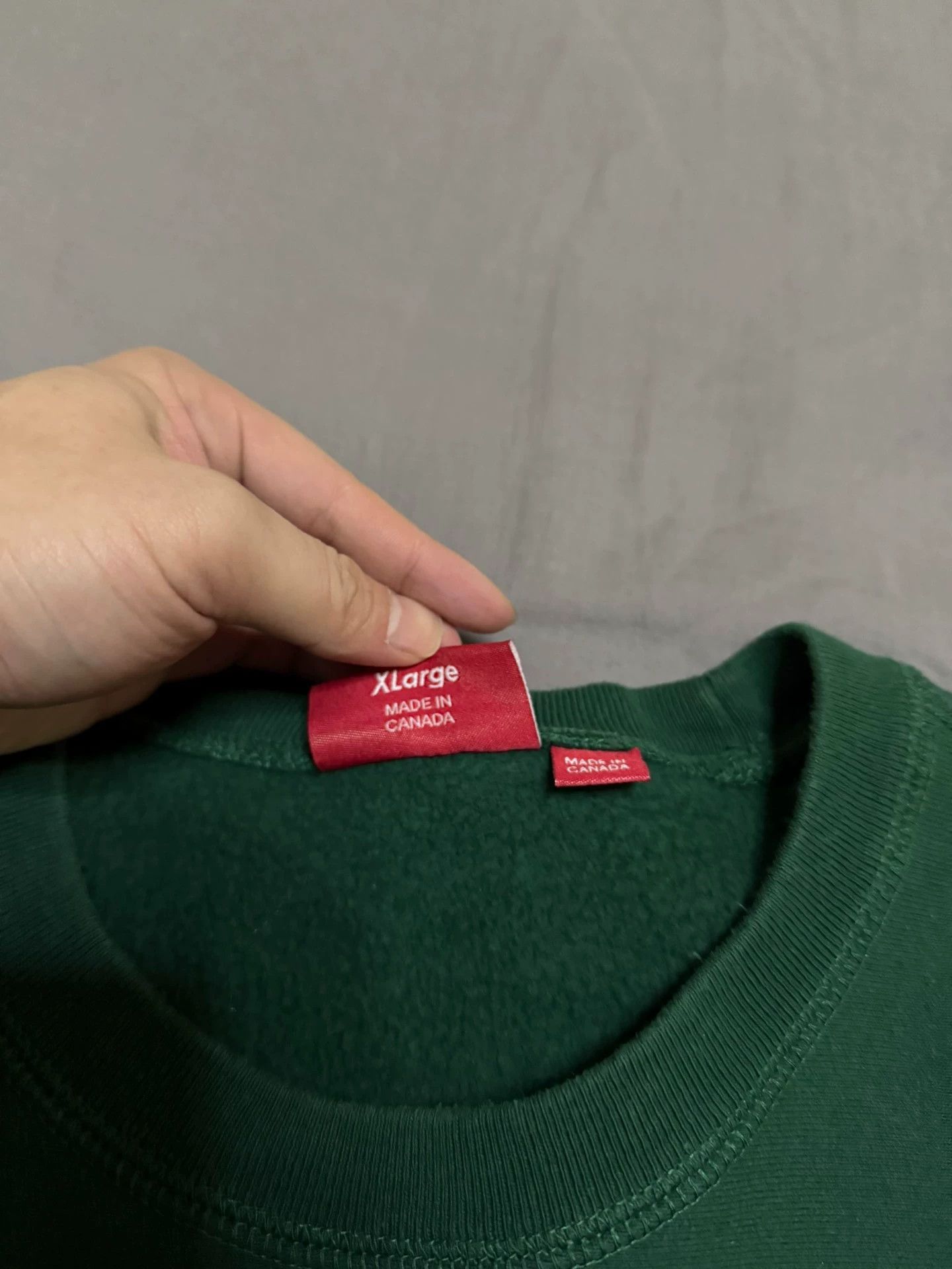 Superdry Supreme FW18 Dark Green Box Logo Crewneck Size US XL / EU 56 / 4 - 2 Thumbnail
