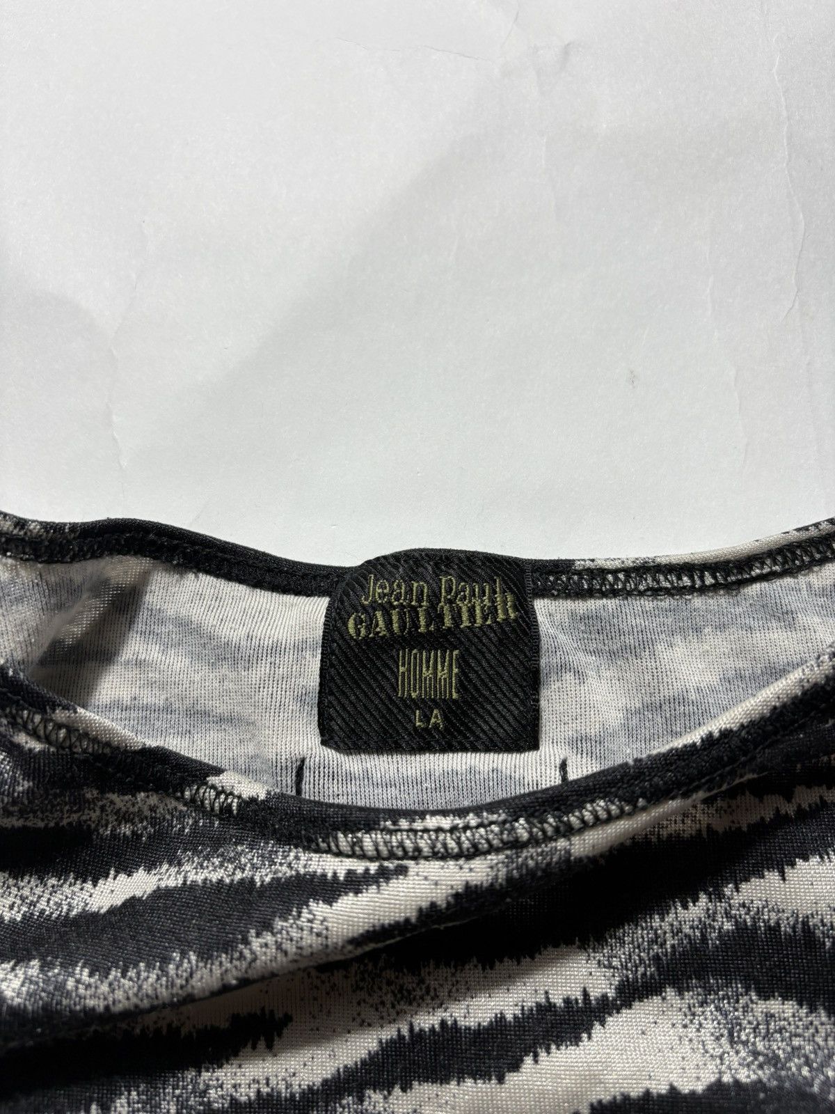 Jean Paul Gaultier 90’s JEAN PAUL GAULTIER HOMME ZEBRA PATTERN SHIRT Size US S / EU 44-46 / 1 - 5 Thumbnail