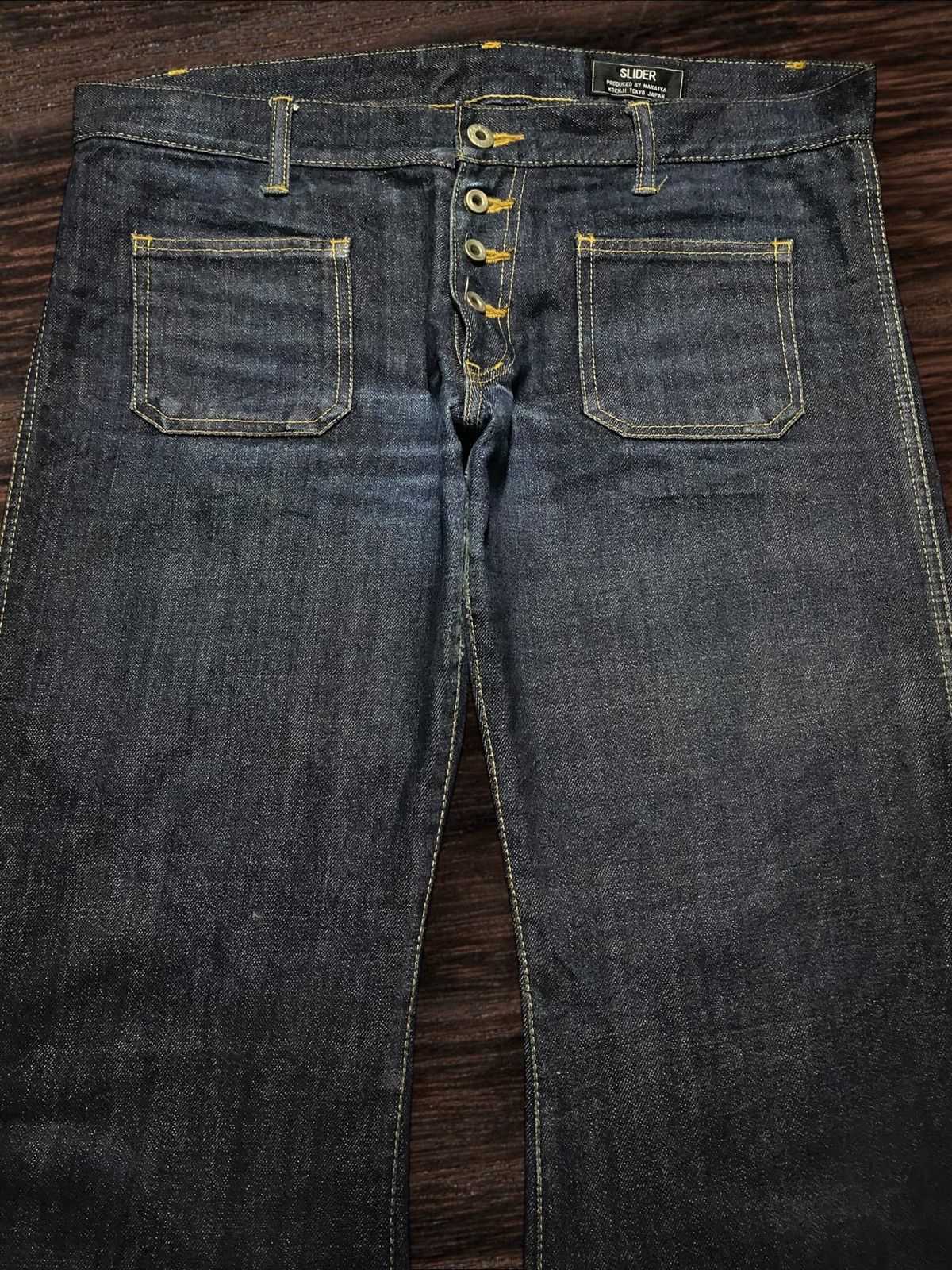 KOJIMA GENES Vintage Japanese Brand Slider Inpired Evisu 70s Jeans Size US 36 / EU 52 - 3 Thumbnail