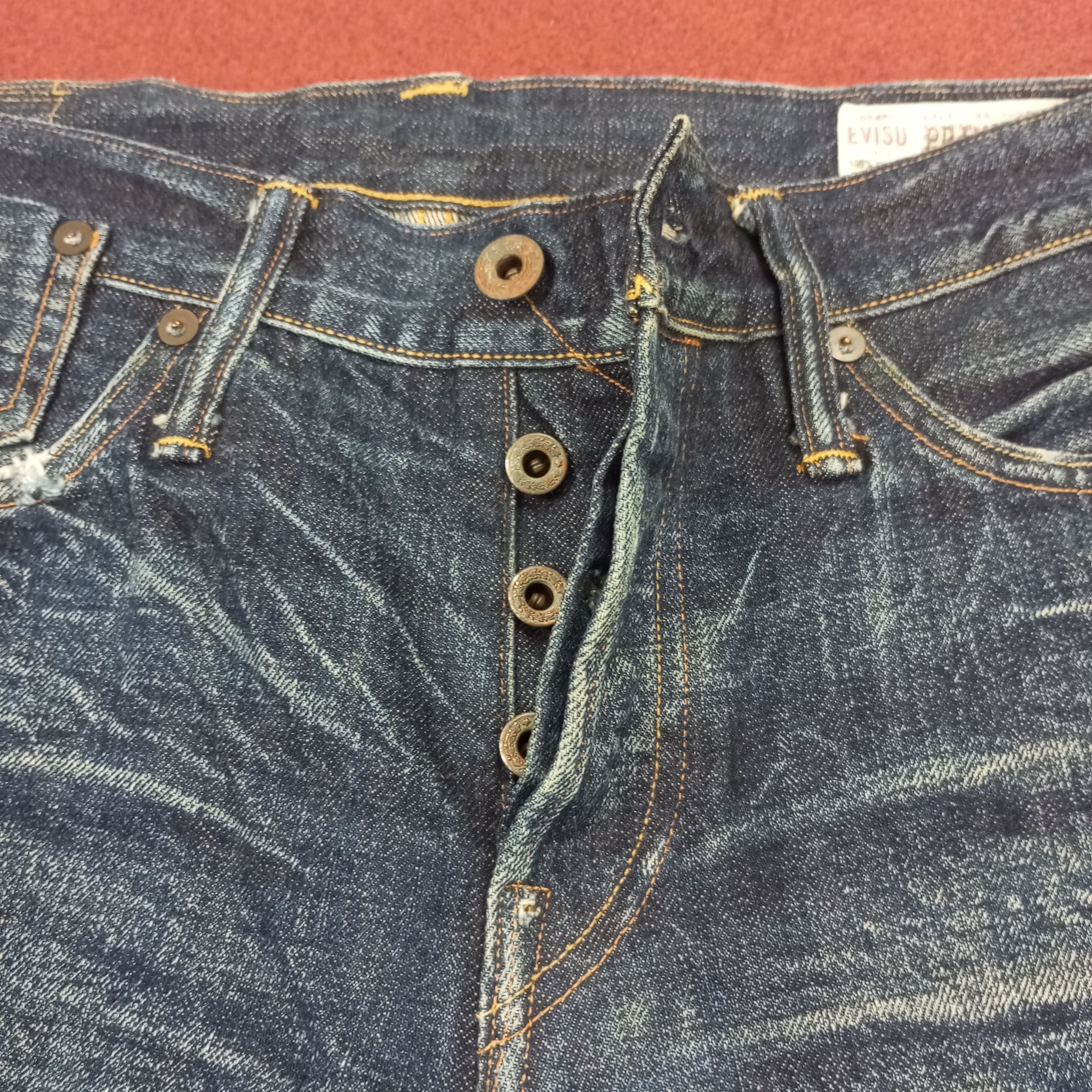 Evisu Evisu Jeans Japanese Brand Streetwear Custom Daicock Style Size US 31 - 12 Thumbnail