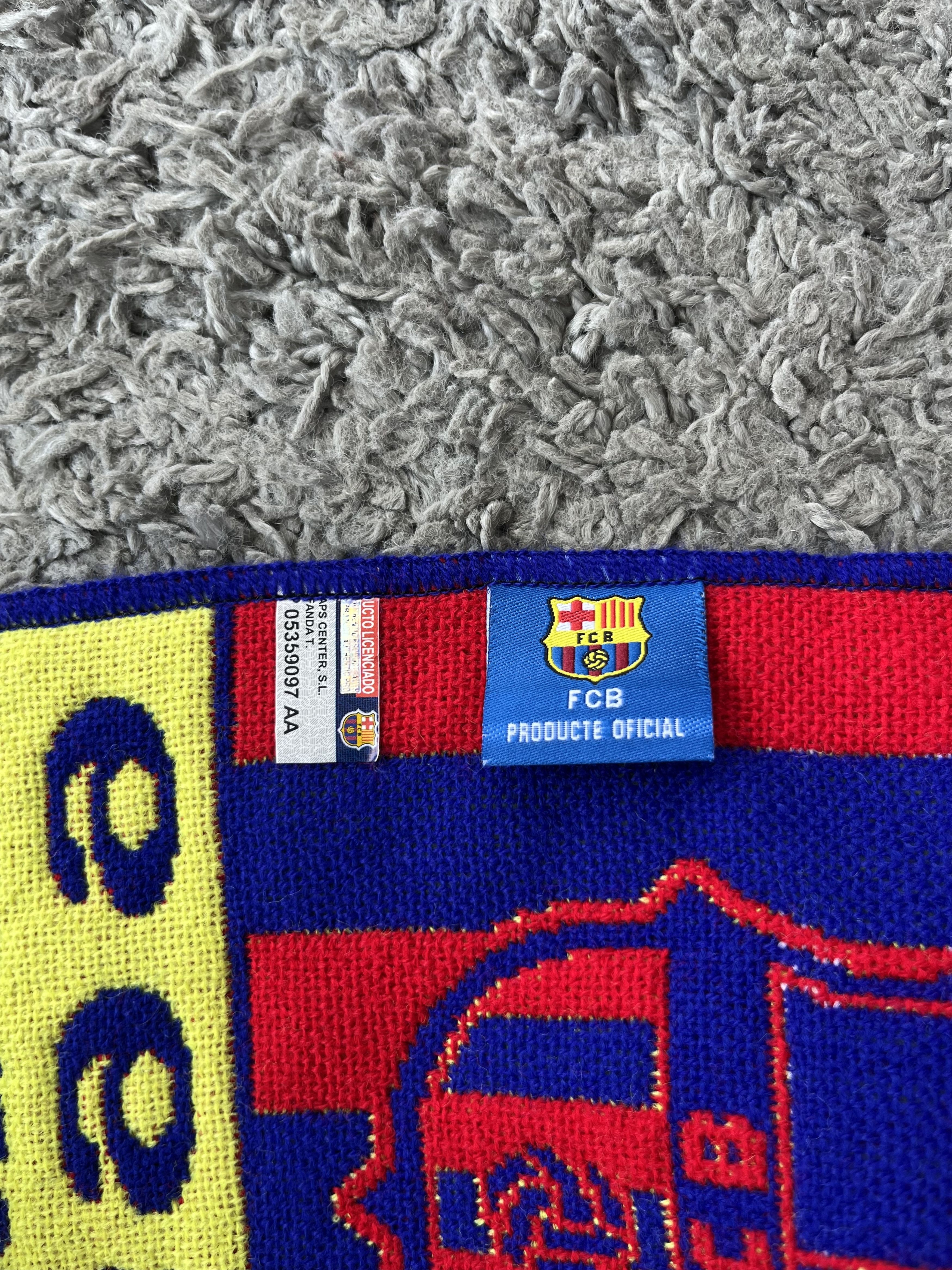 Custo Barcelona FC BARCELONA Vintage Fan Scarf Muffler Soccer Football Size ONE SIZE - 4 Thumbnail