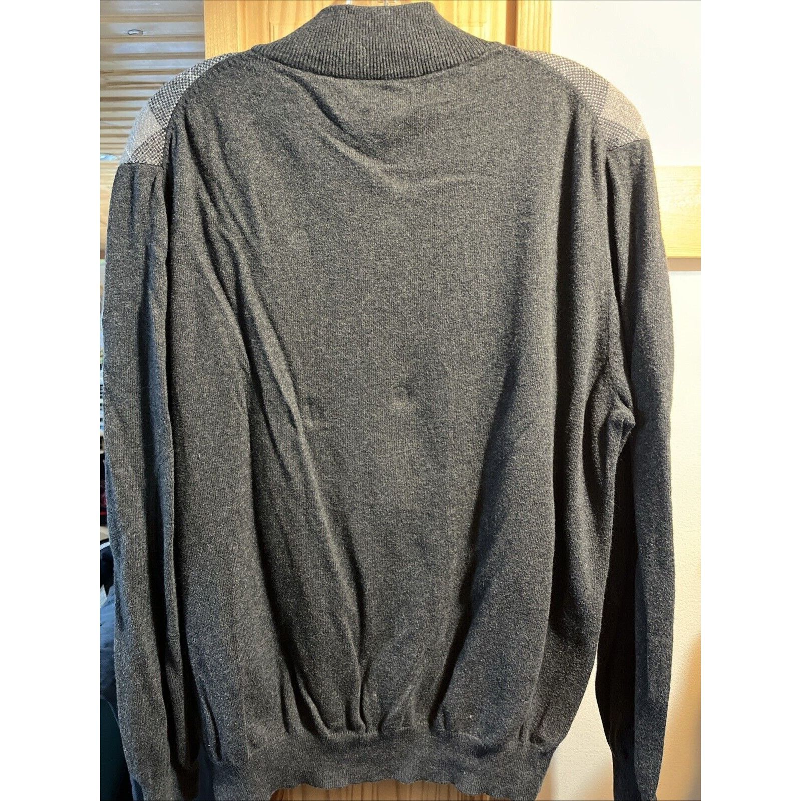Other Kenneth Roberts Men’s L Gray Argyle Cotton Cashmere Sweater Size US L / EU 52-54 / 3 - 7 Thumbnail
