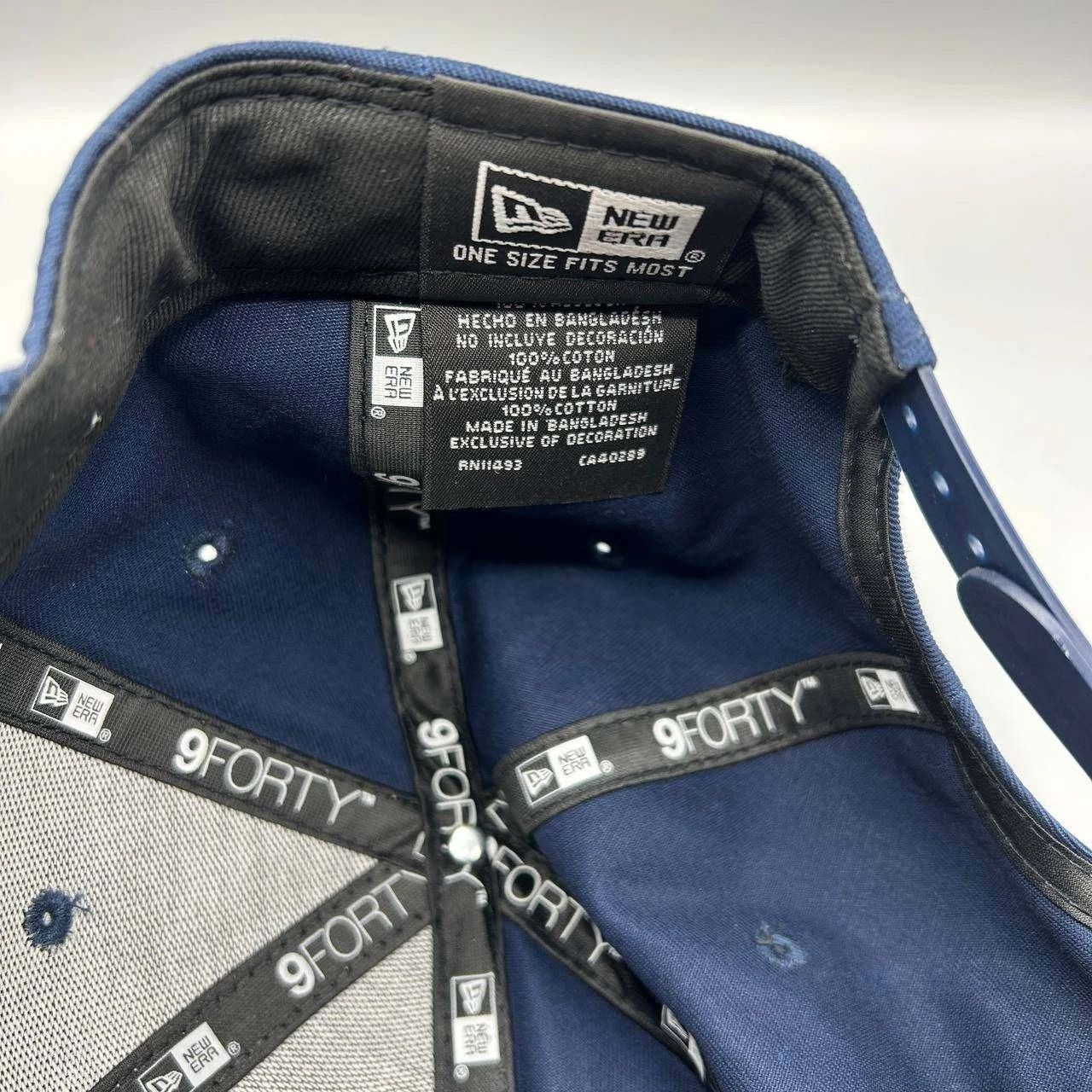 New Era Dallas Cowboys Hat Men Blue Embroidered Snap Back Cap Cotton Size ONE SIZE - 5 Thumbnail