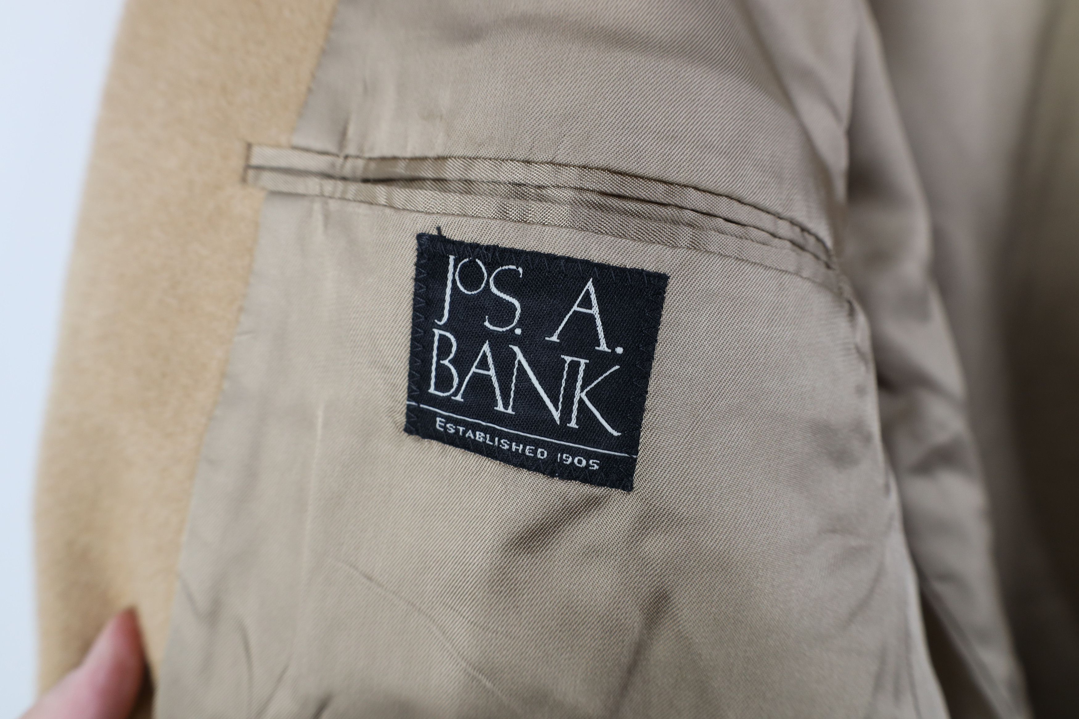Jos. A. Bank Jos A Bank Camel Hair Suit Coat Blazer Jacket Beige Brown Size US XXL / EU 58 / 5 - 10 Thumbnail