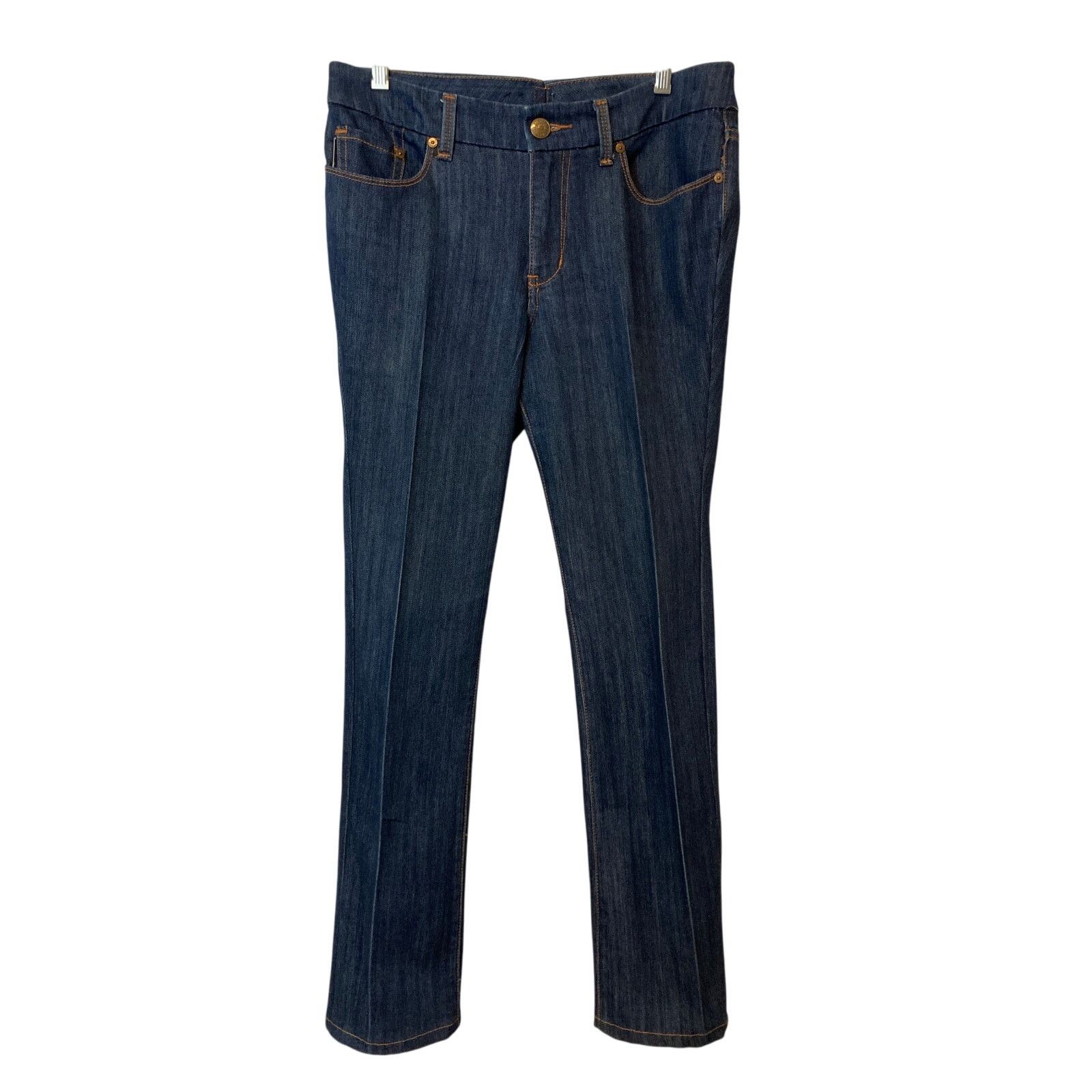 Seven 7 Seven7 Dark Blue Wash Denim High Rise Boot Cut Pants Jeans Size 32" / US 10 / IT 46 - 1 Thumbnail