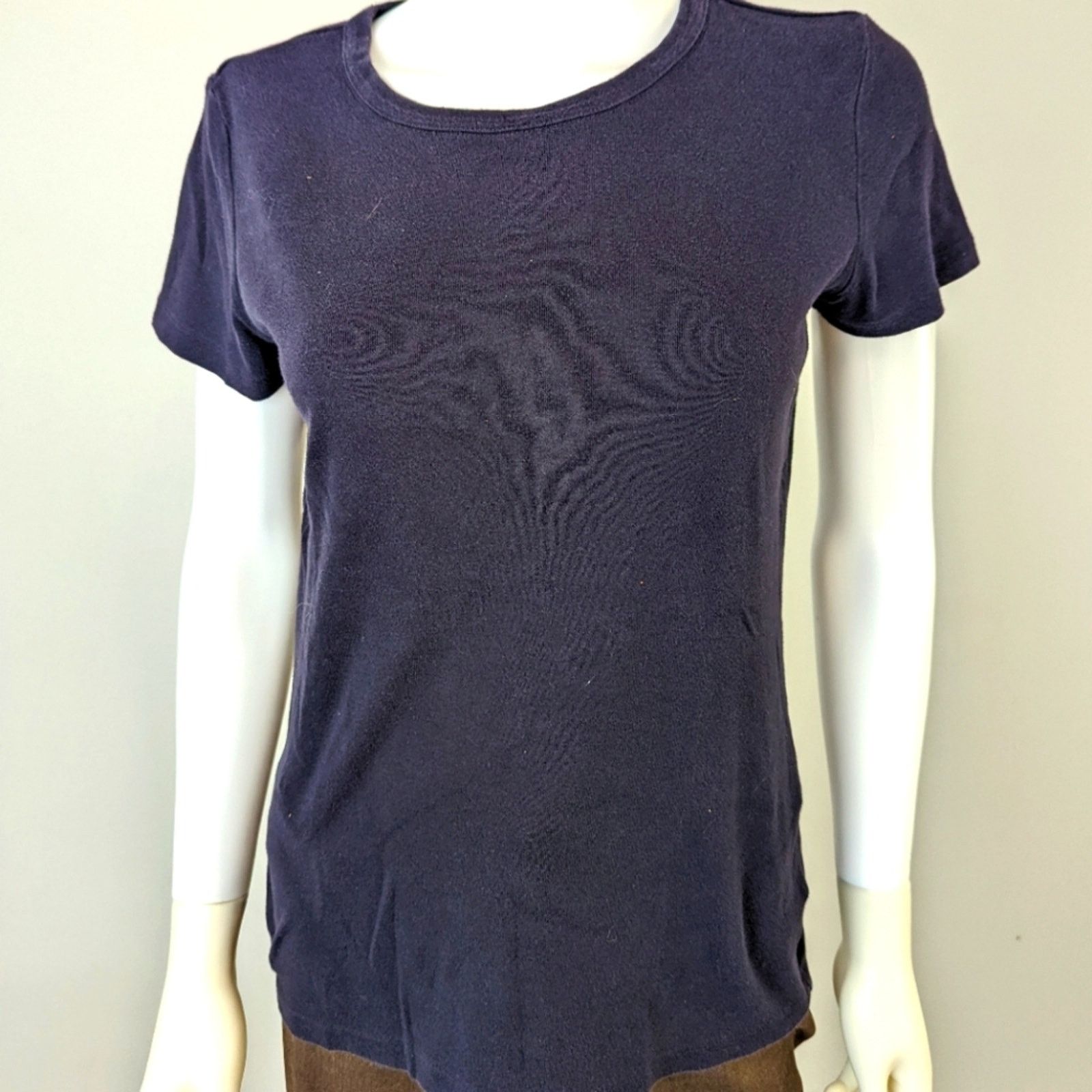 Lands' End Lands' End Navy Blue Tee Shirt M Size M / US 6-8 / IT 42-44 - 1 Thumbnail
