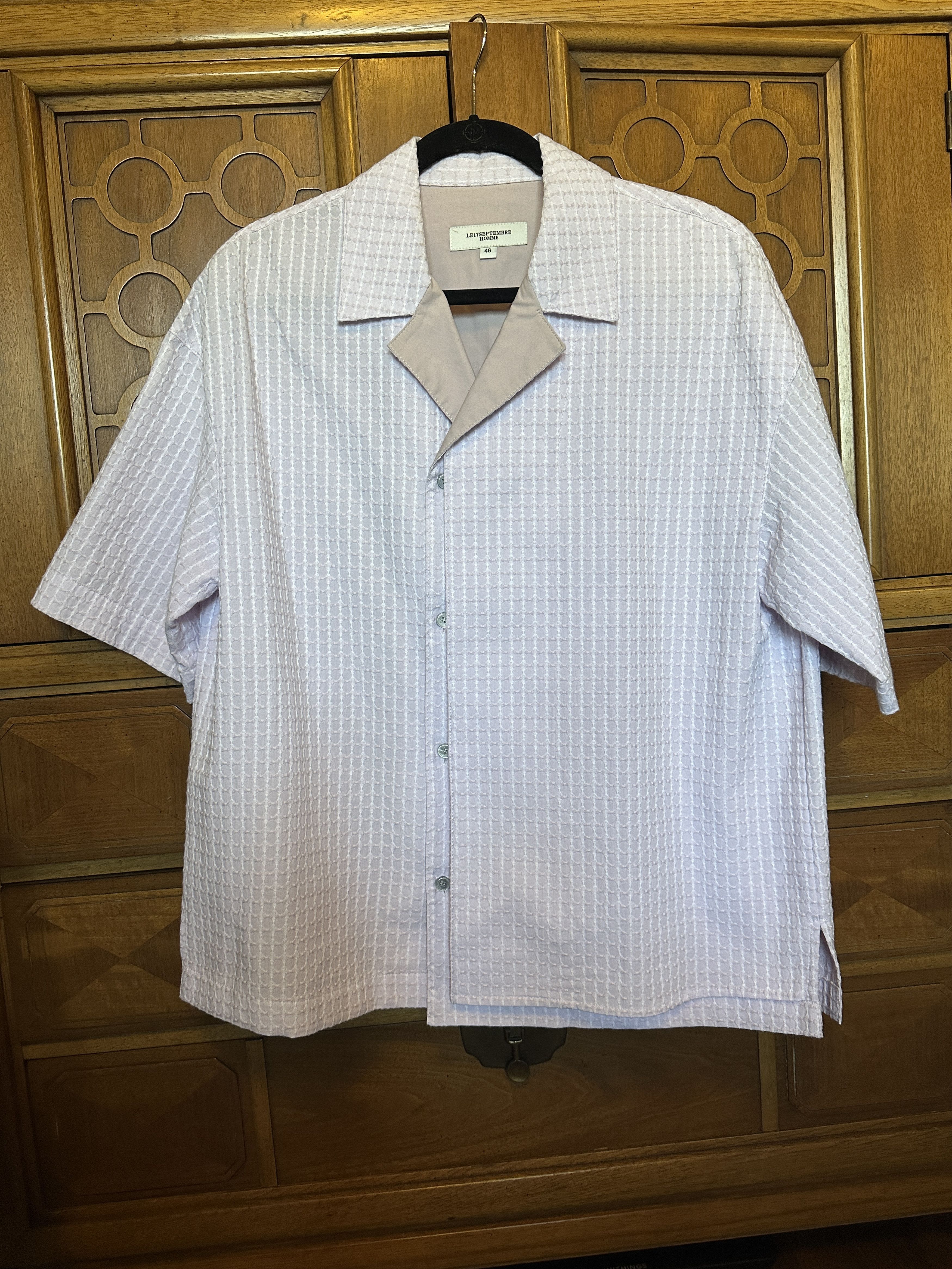 LE17SEPTEMBRE Le17septembre Homme Cuban-collar layered-placket  