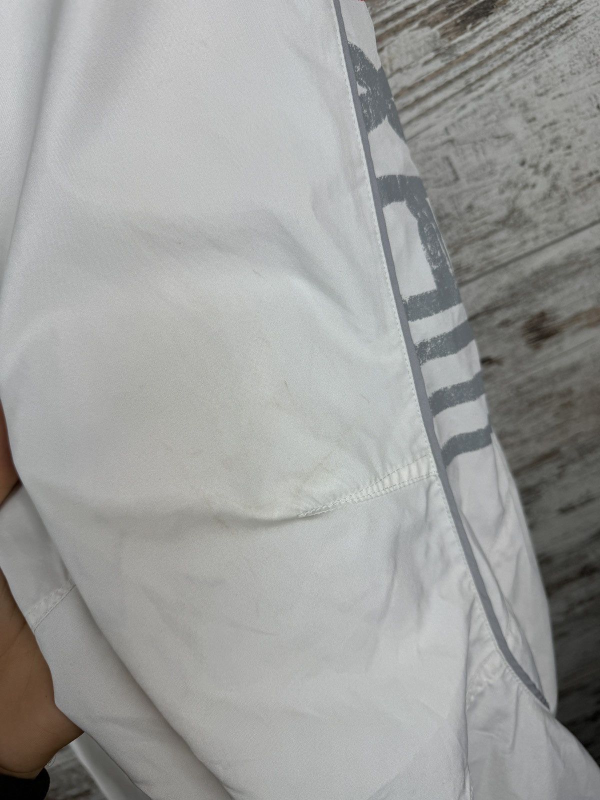 Nike × Vintage Mens Vintage Nike white drill pants swoosh sweatpants rare Size US 34 / EU 50 - 7 Thumbnail